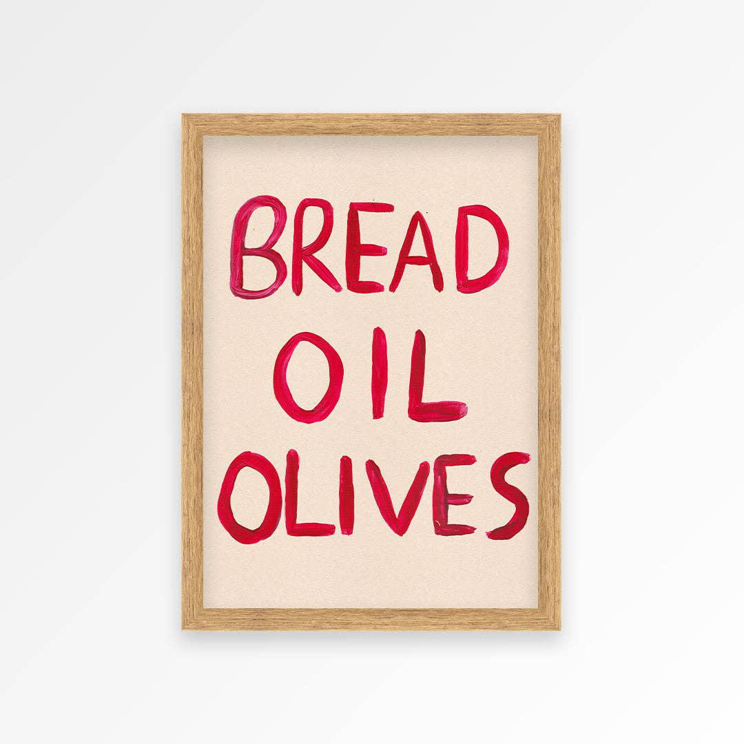 "Bread Oil Olives" - 2 Sizes Available
