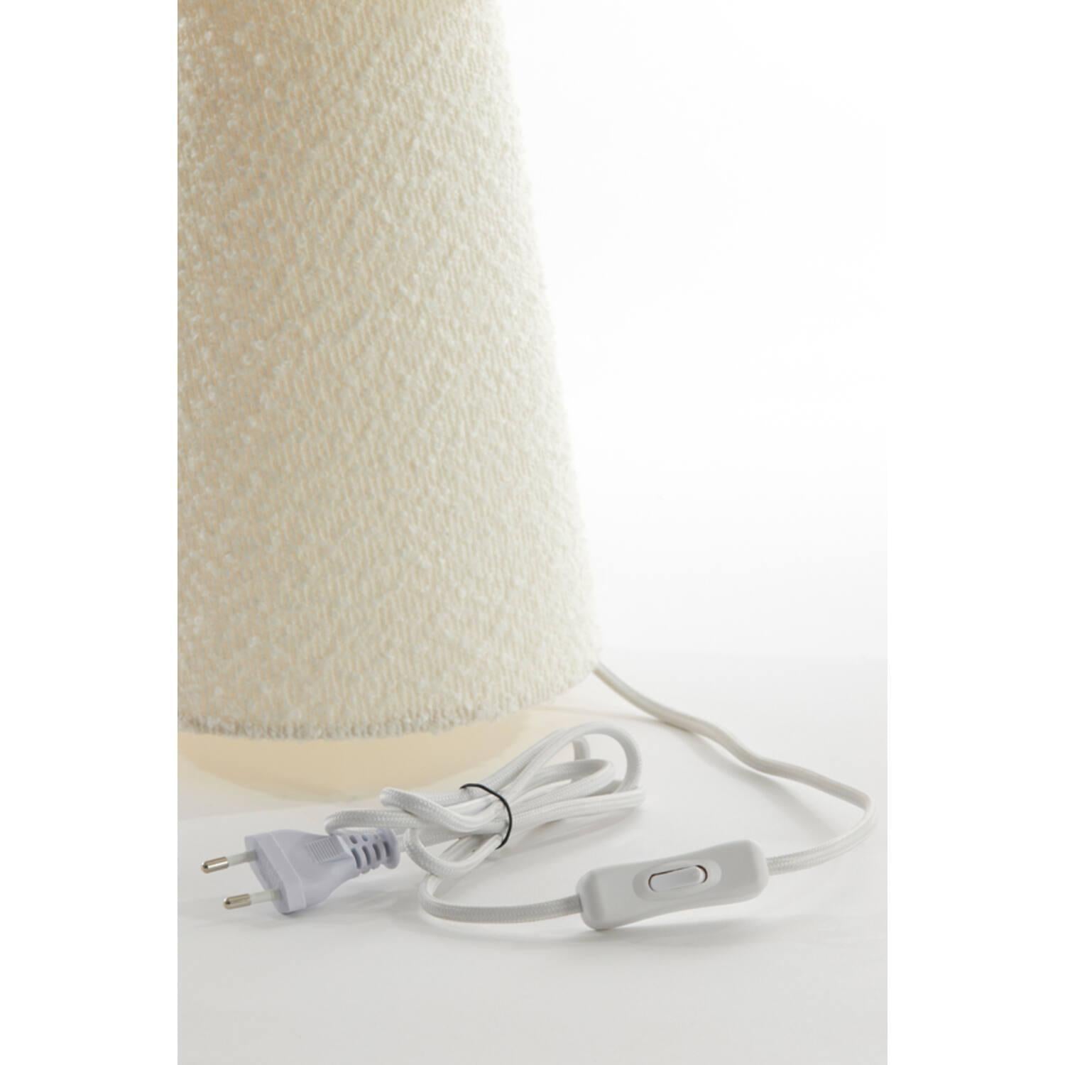 Mikkel Table lamp bouclé cream