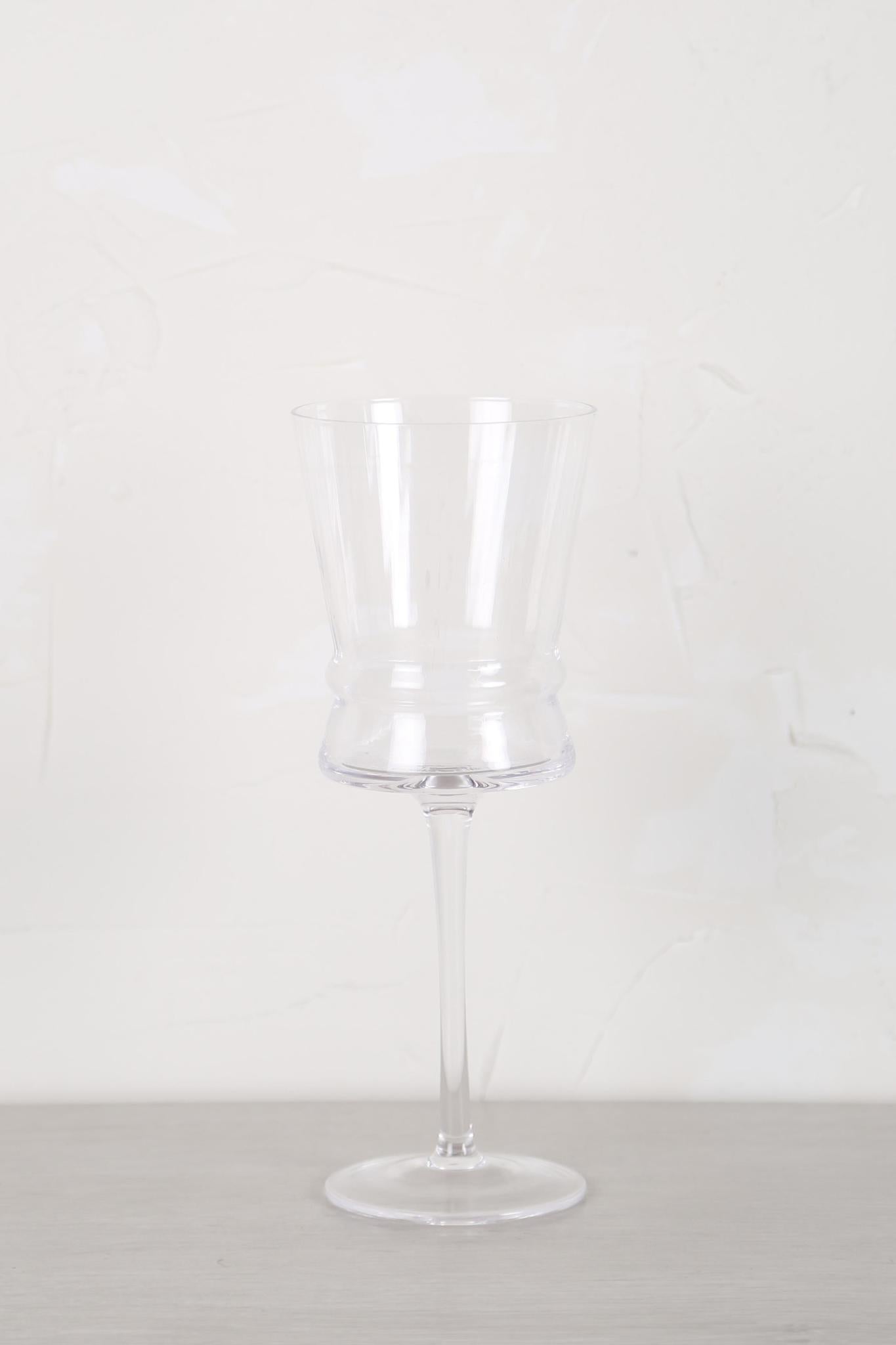 Fluted Wine Glass - Clear