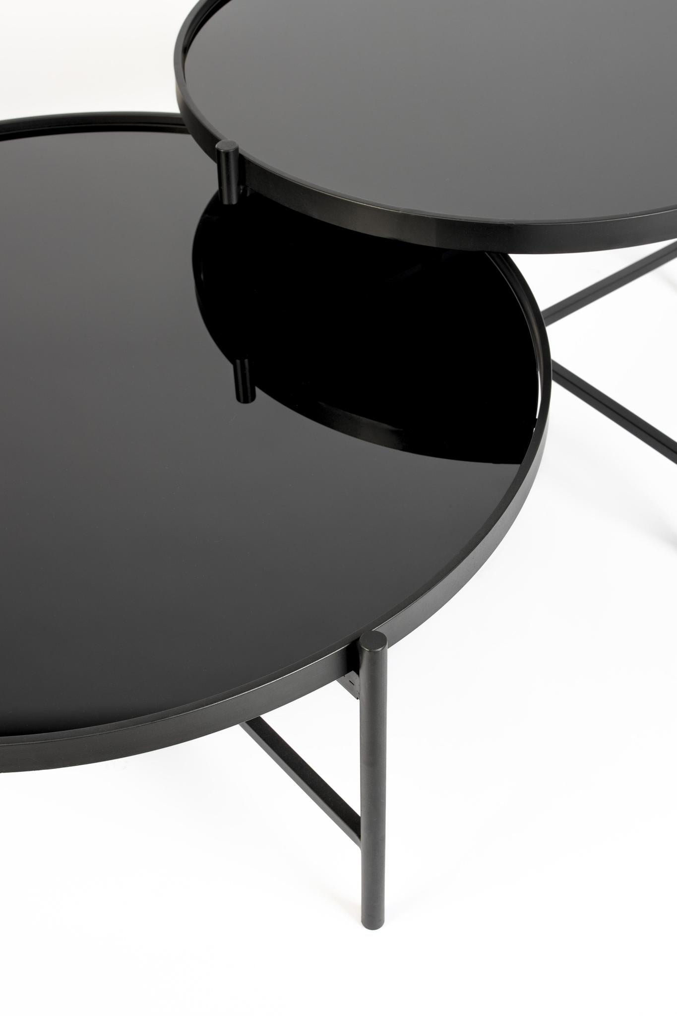 Li Glass & Metal Coffee Table