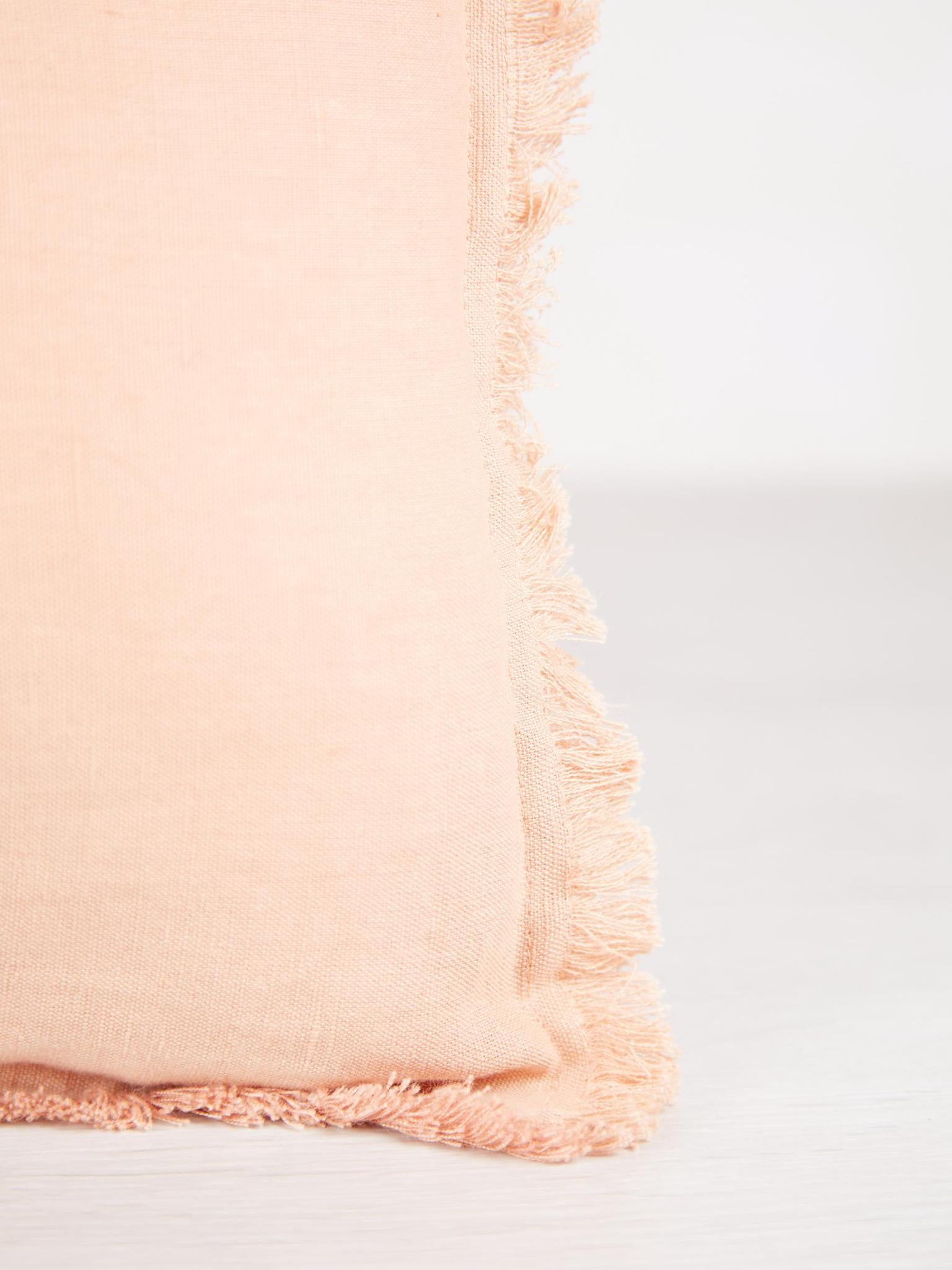 Laly Linen & Cotton Plain Cushion in Epice - 30x50cm