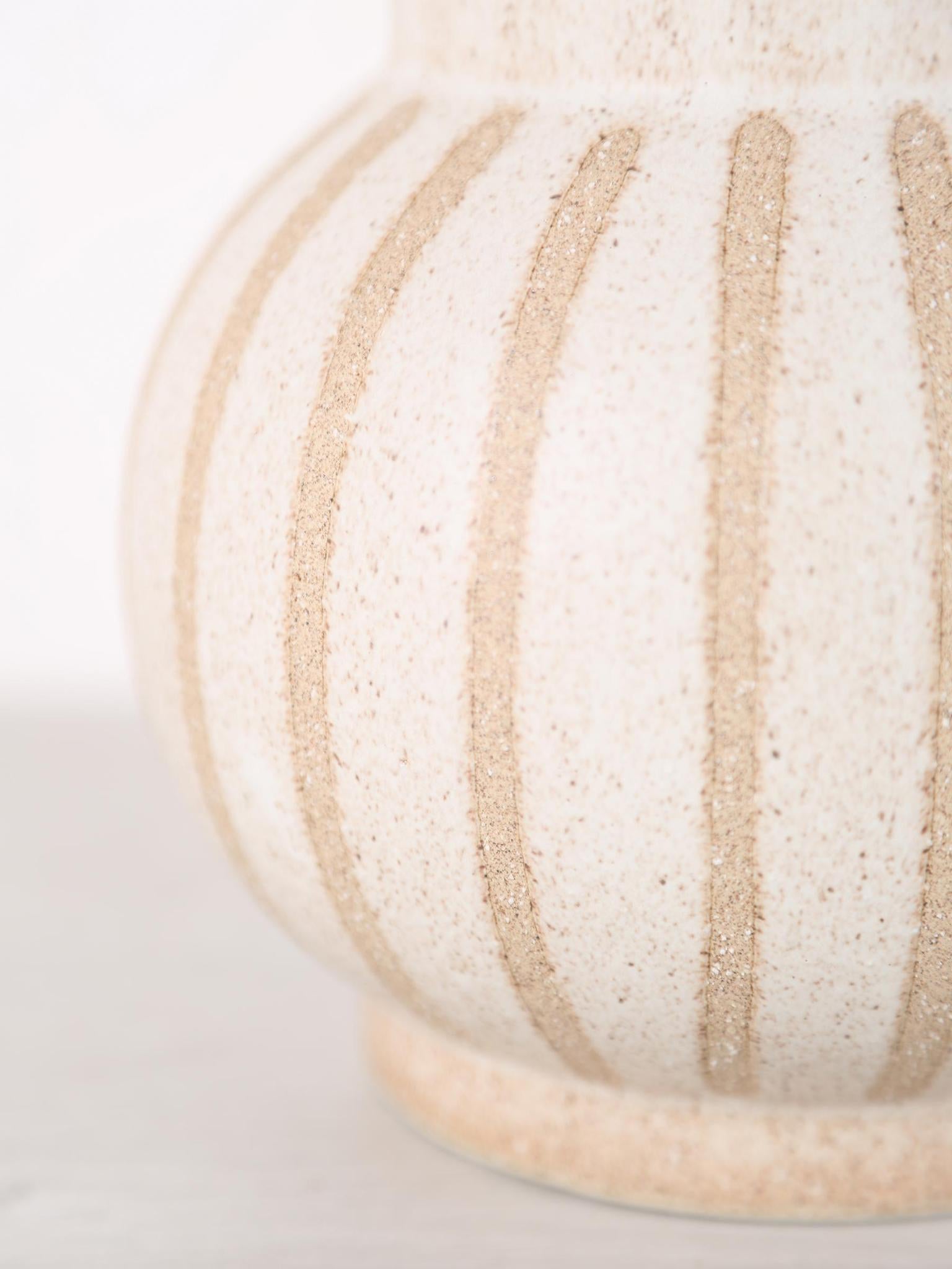 Ulloa Matt Textured Vase - Muted Ochre