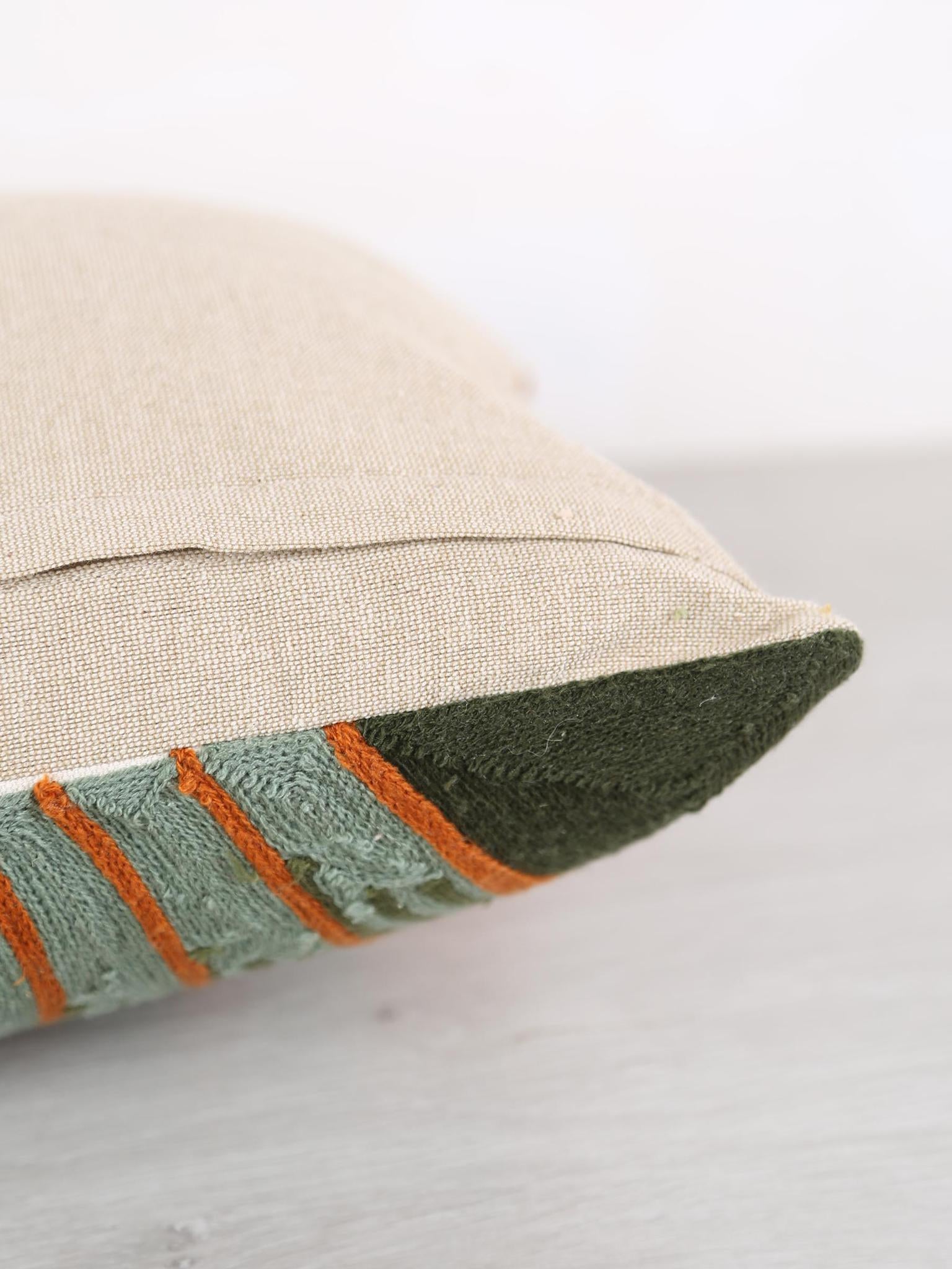 Embroidered Patterned Cushion - Ewan - 3 Colours Available - 30x50cm