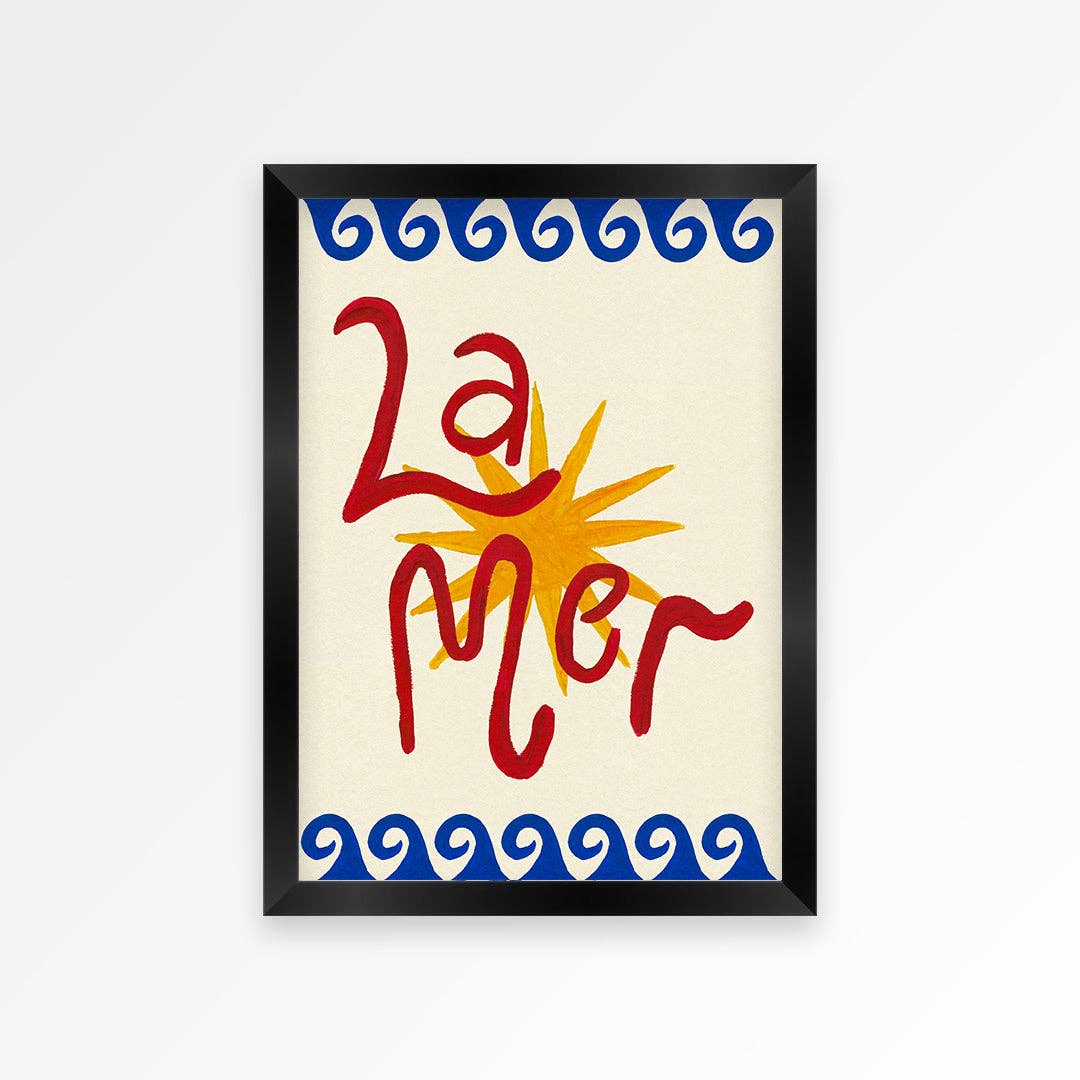 La Mer Hand Painted Print