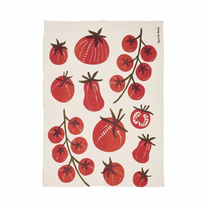 The Emmy Tea Towel - Tomatoes Print