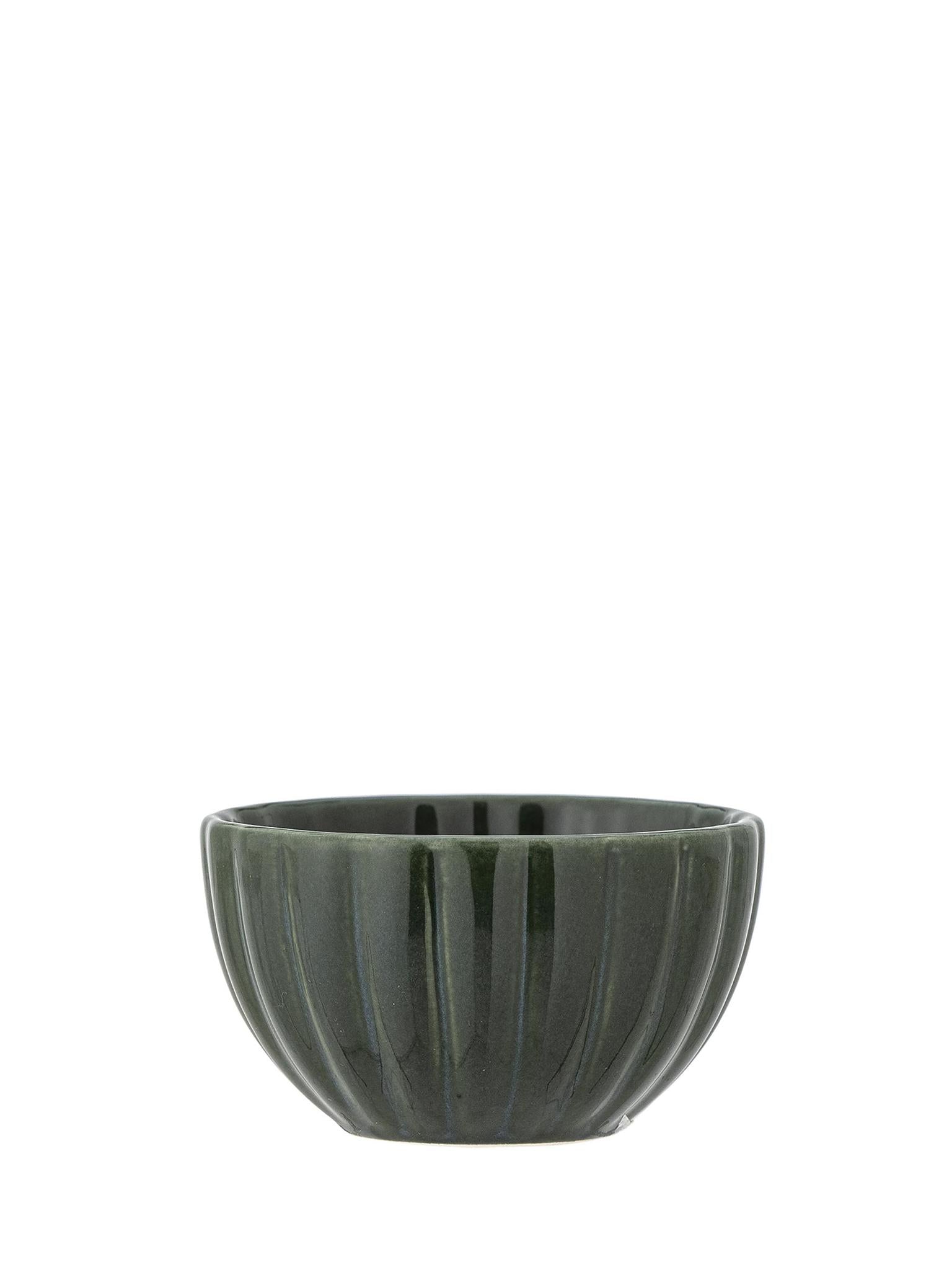 Lila Nibble Bowl - Green Stoneware