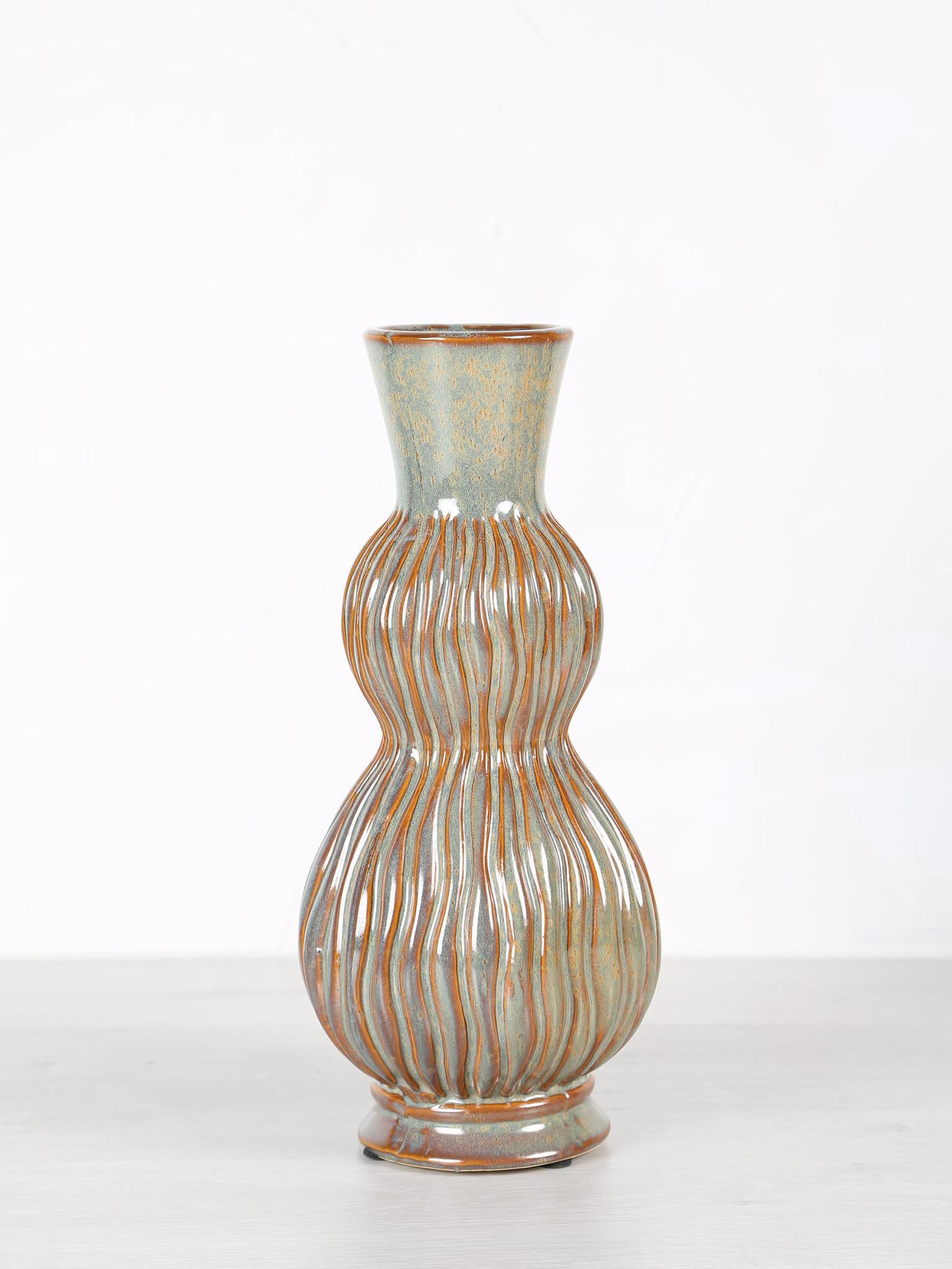 Oswald Blue Ceramic Detailed pot