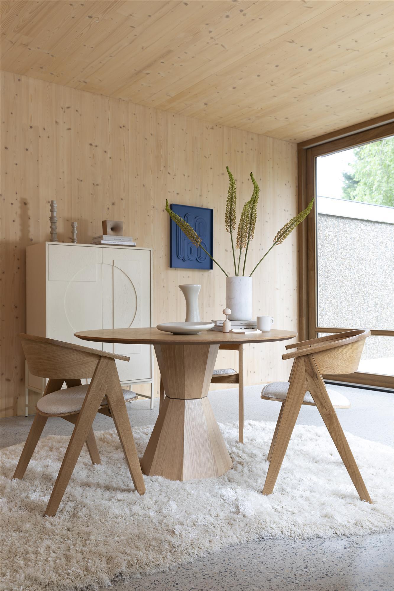Lotus Round Wooden Dining Table