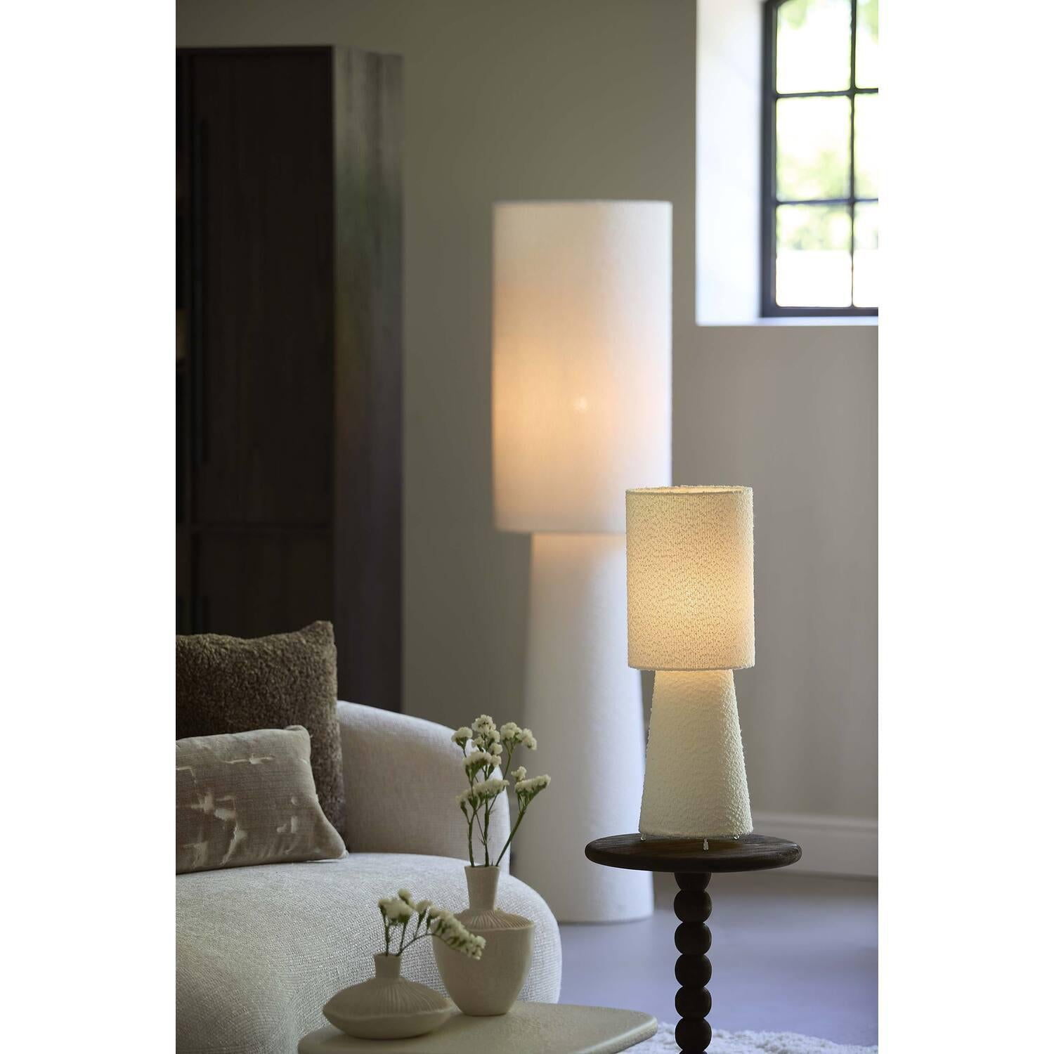 Mikkel Table lamp bouclé cream