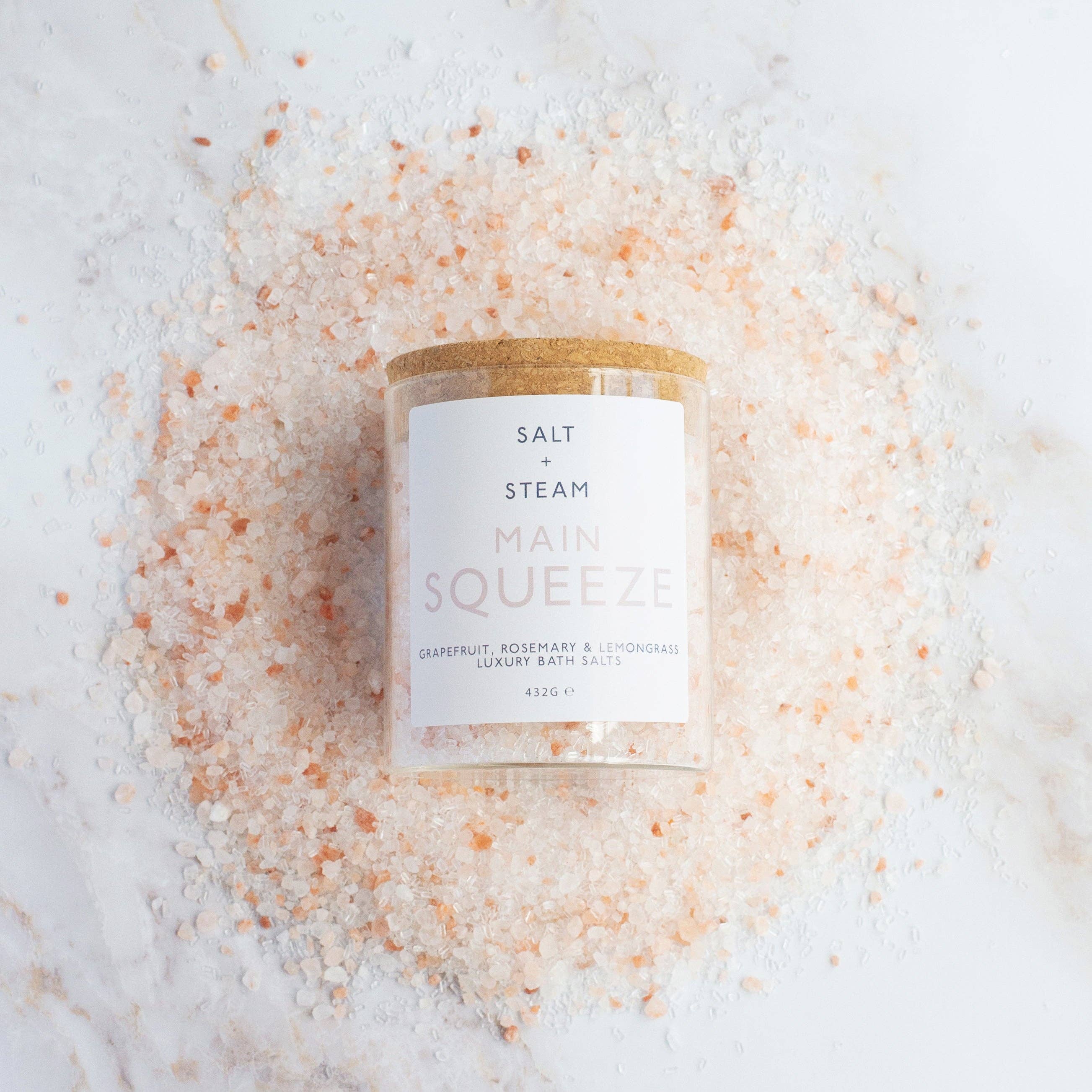 Main Squeeze - Grapefruit & Rosemary Bath Salts 80g & 432g
