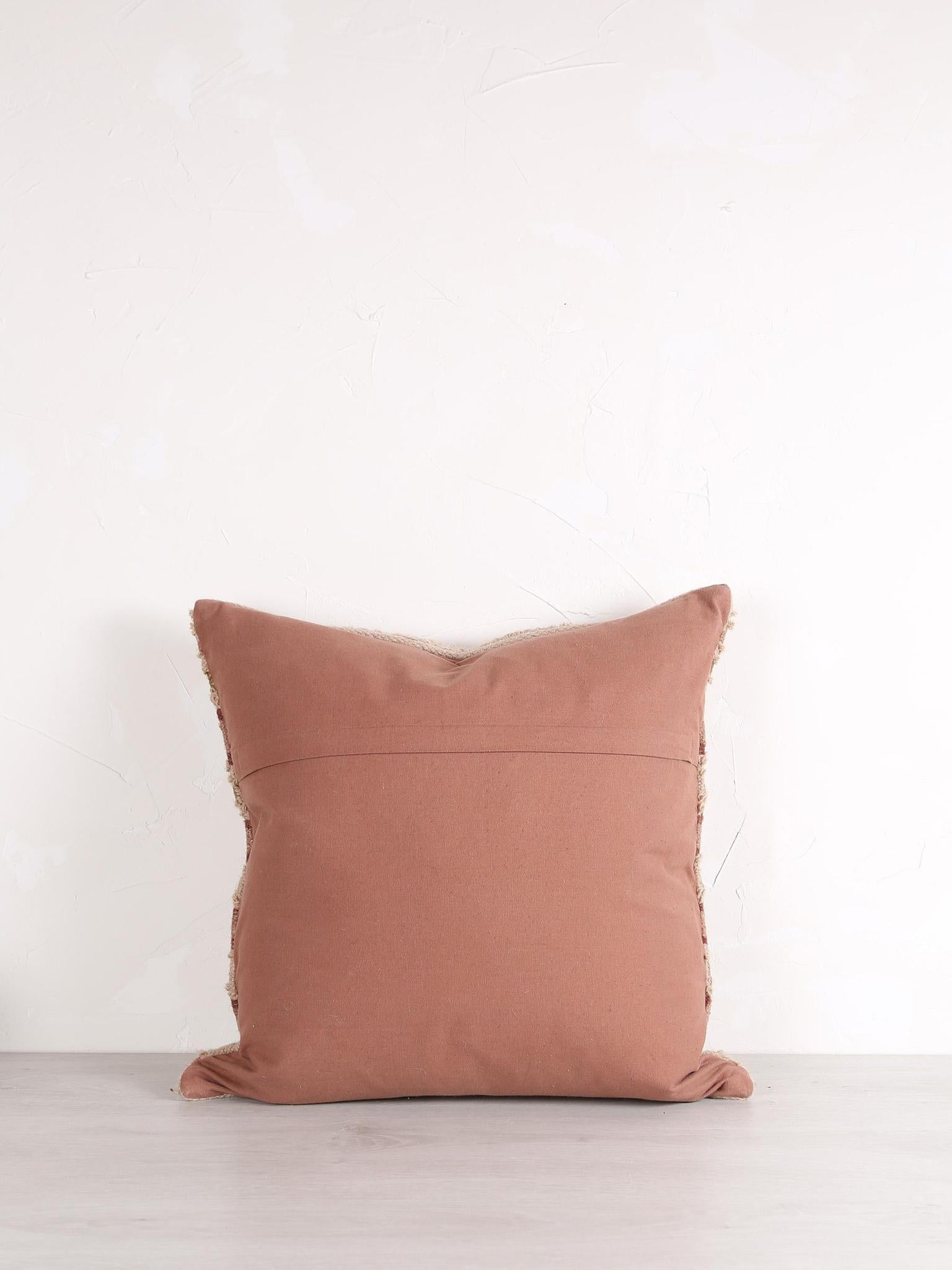 Aaina Wool And cotton cushion - Dusty pink - 2 sizes available