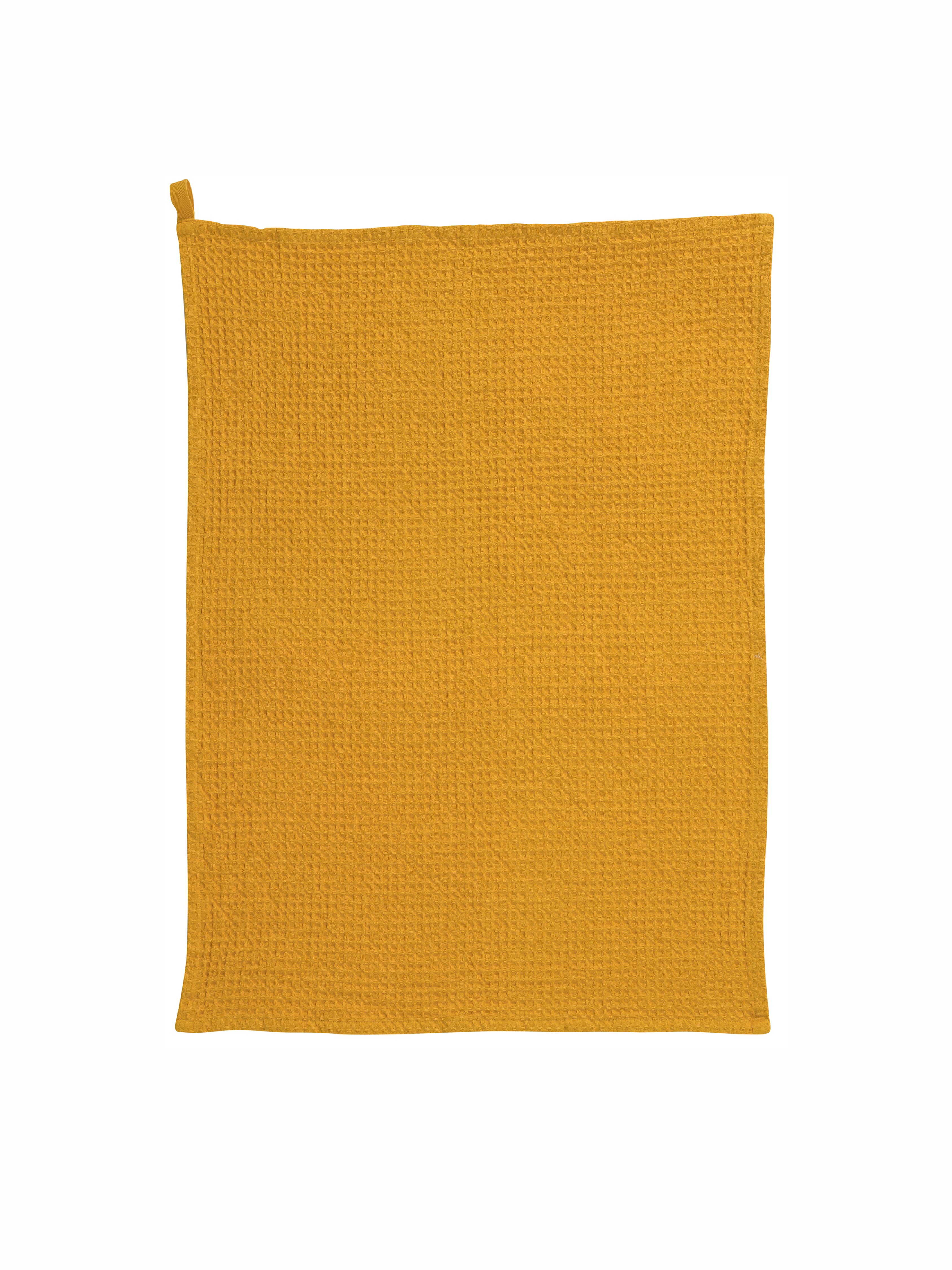 Mumba Waffle Texture Kitchen Tea Towel - Tournesol