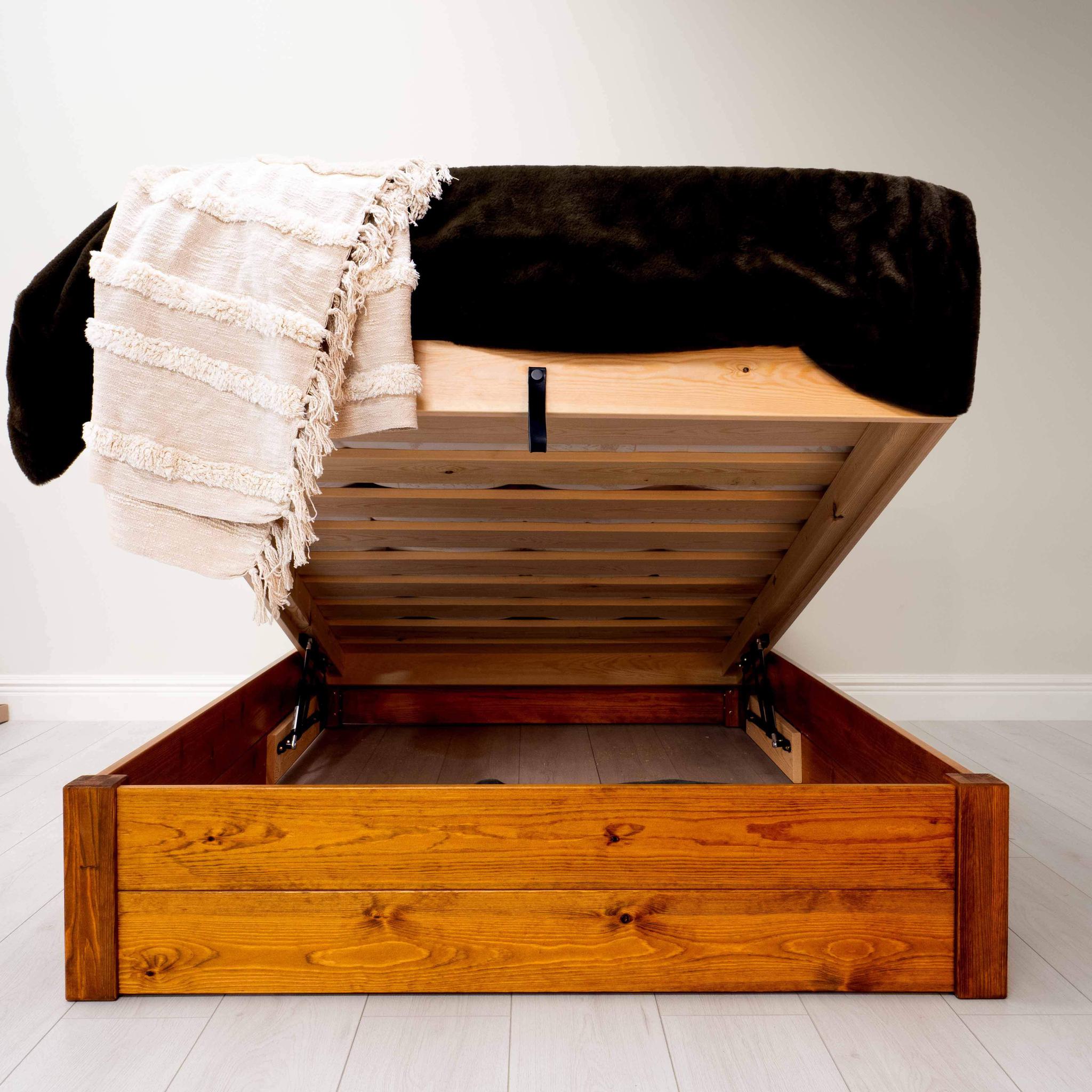 Model 05 - Handmade Wooden Ottoman Bed - Colour And Size Options available