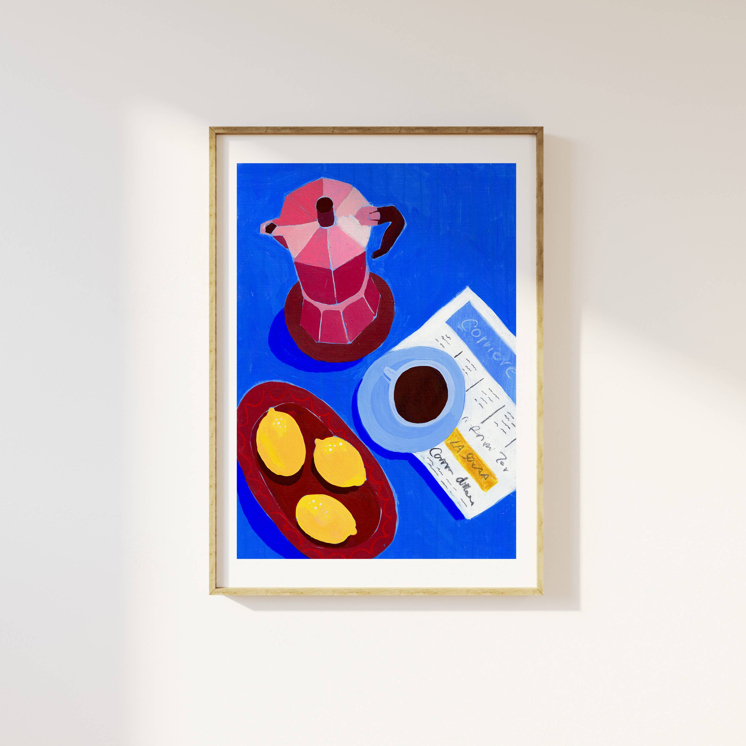 Lemons & Coffee Print