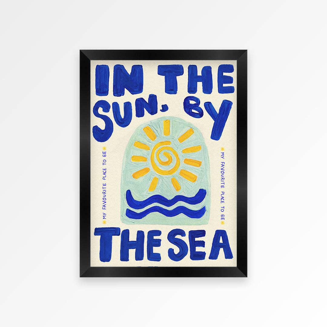 "In The Sun By The Sea" Hand painted  Print