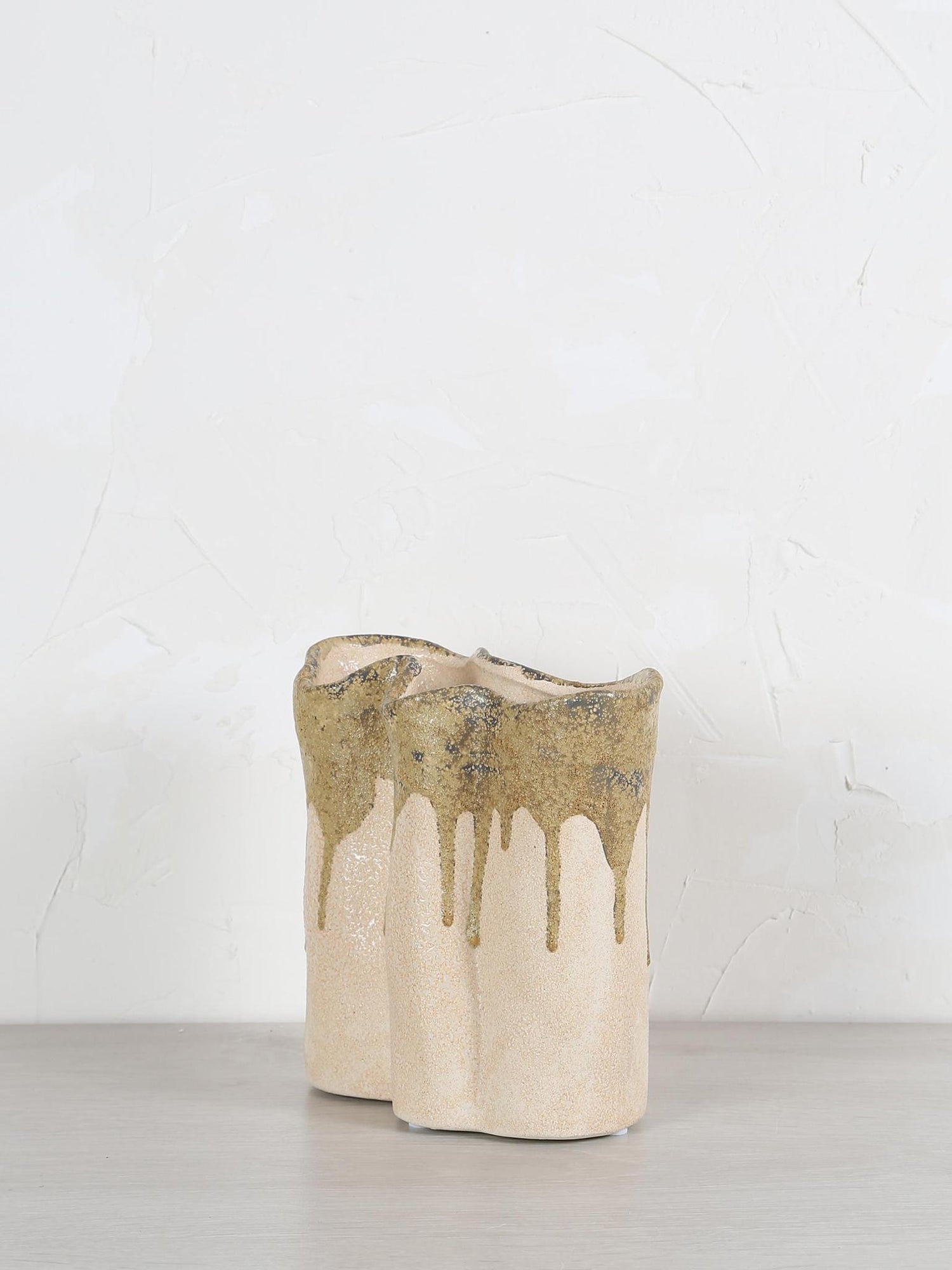 Flovilla Vase - cream, olive, green