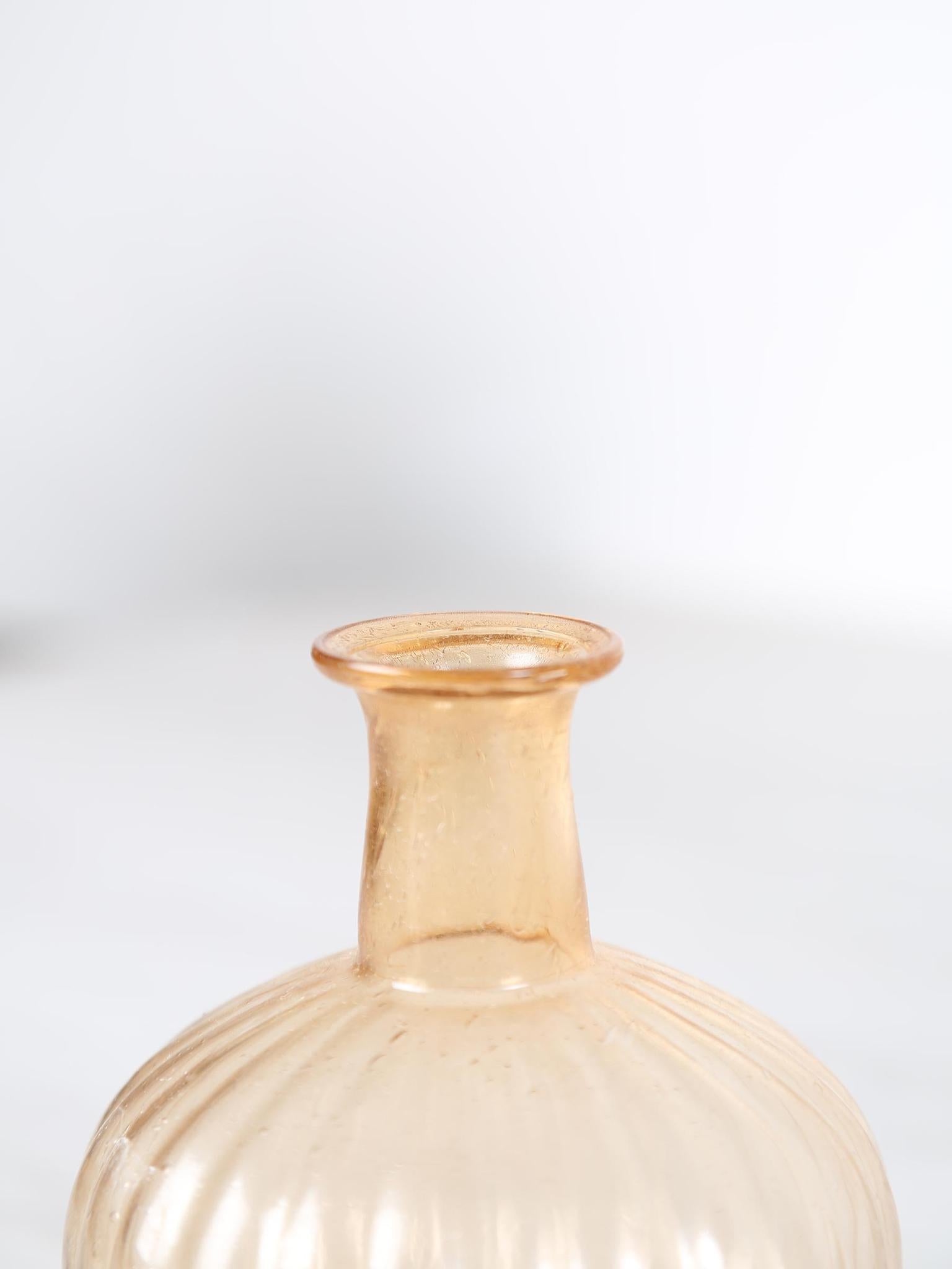 Fann Recycled Glass Vase - Orange - 3 Sizes Available