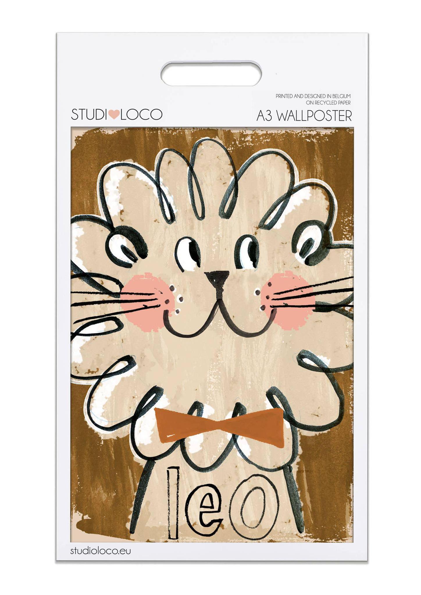Leo Lion Wall Poster - 2 Sizes Available