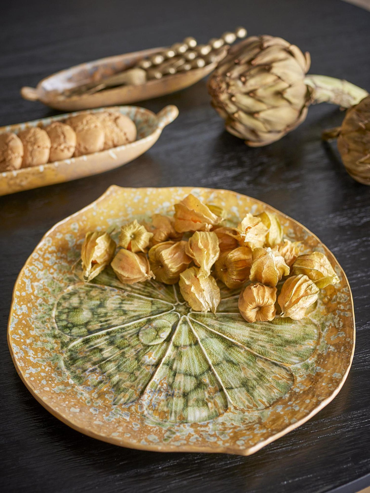 Milani Serving Plate - Green - Stoneware