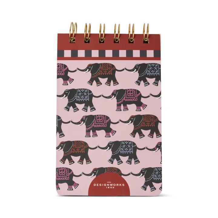 A Dopo Twin Wire Notepad - Elephant
