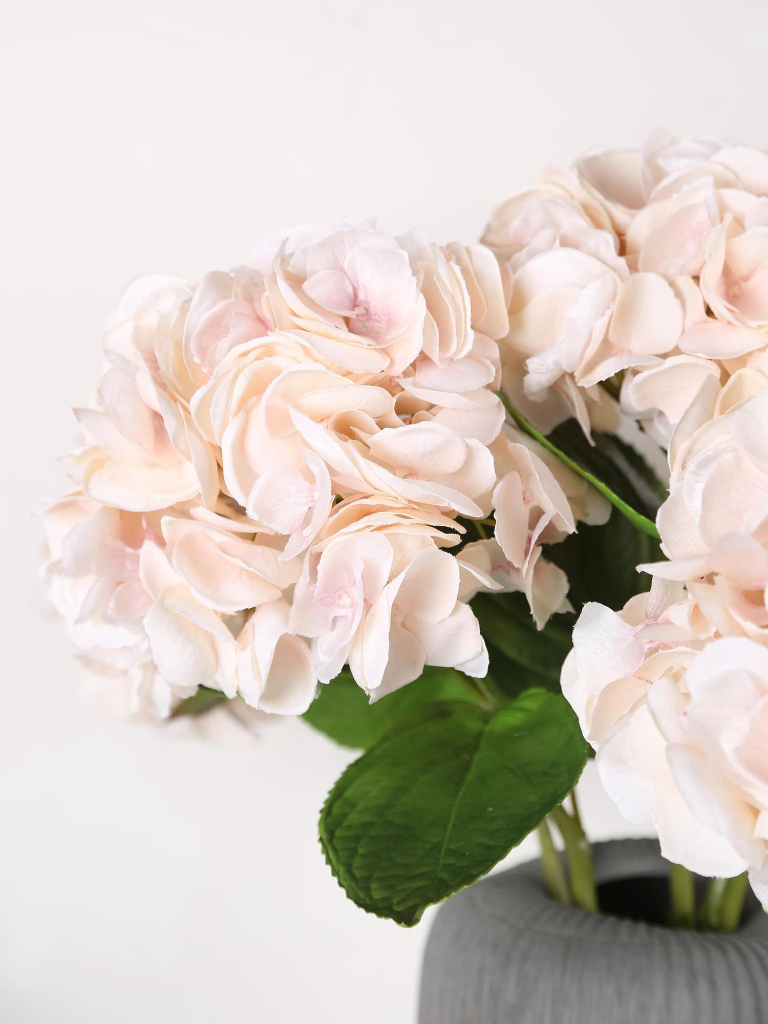 Faux Real Touch Pale Blush Hydrangea