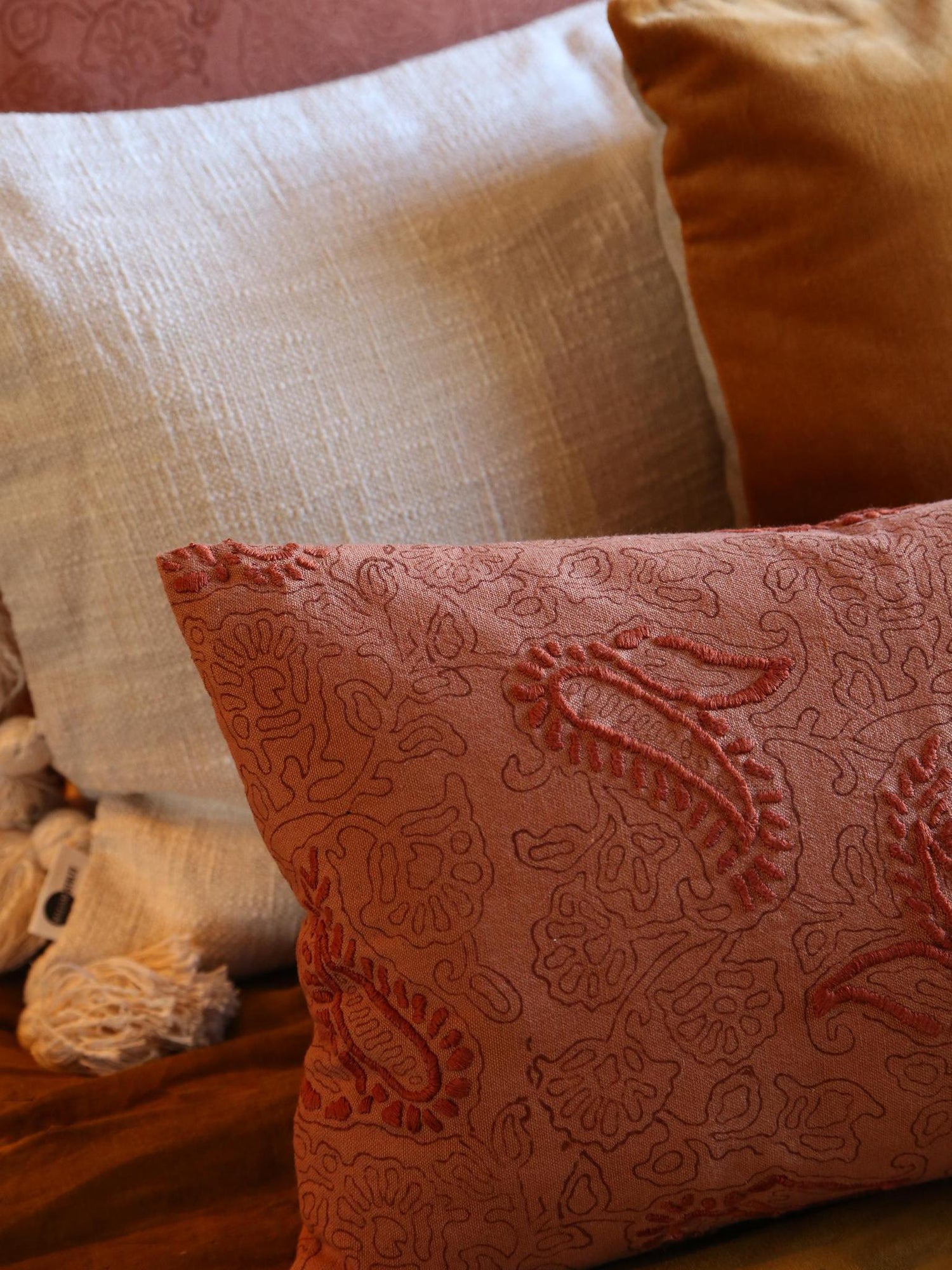 CRAFTED - Hebe Hand Embroidered Cushion