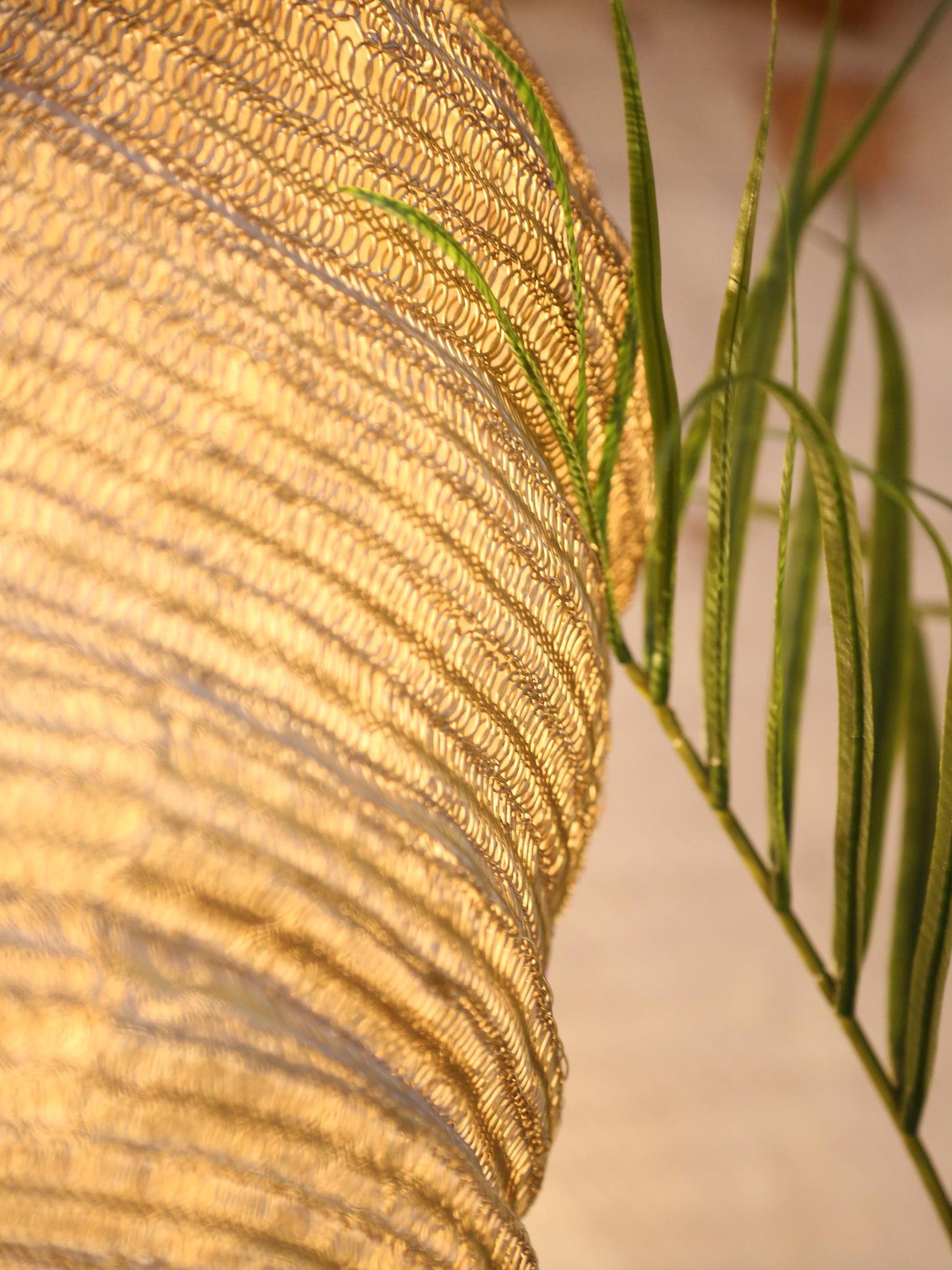 Large Lena Pendant Lamp - Brass/Black