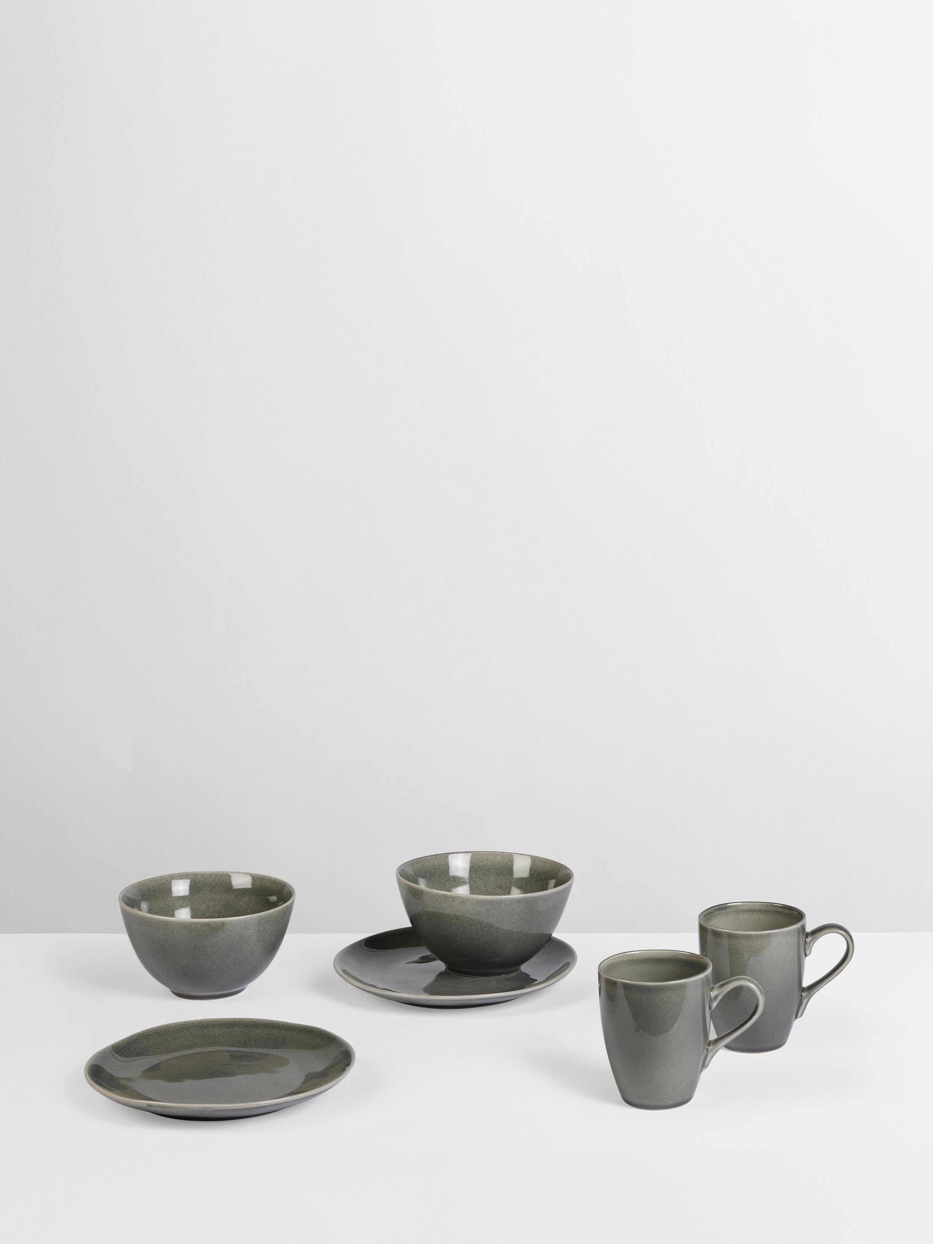 Broste Nordic Rain Breakfast Set For Two - 6 Pieces