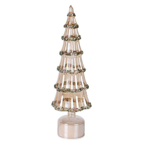 Amber decorative rotating tree