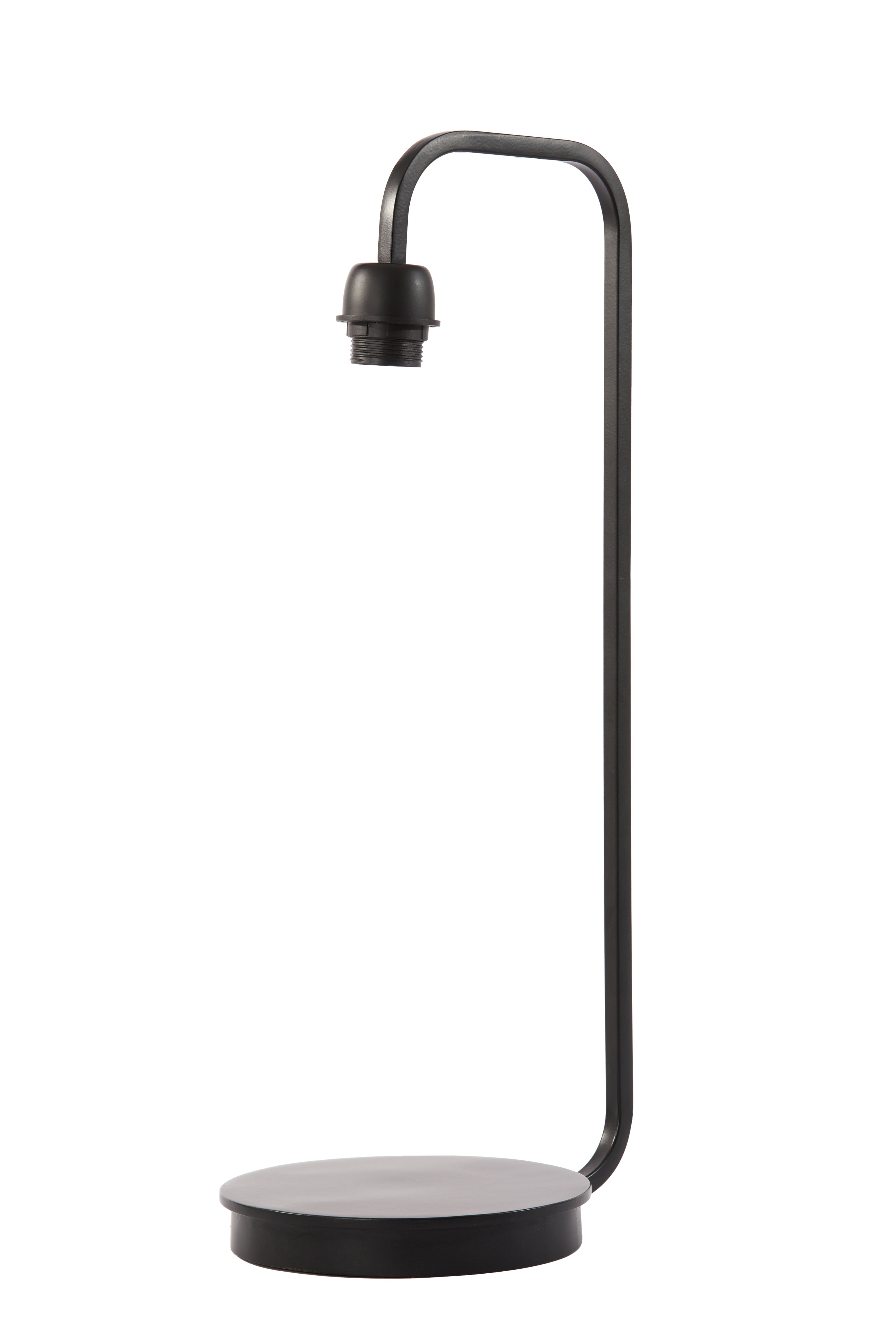 Pulah Natural Rattan & Black Table Lamp