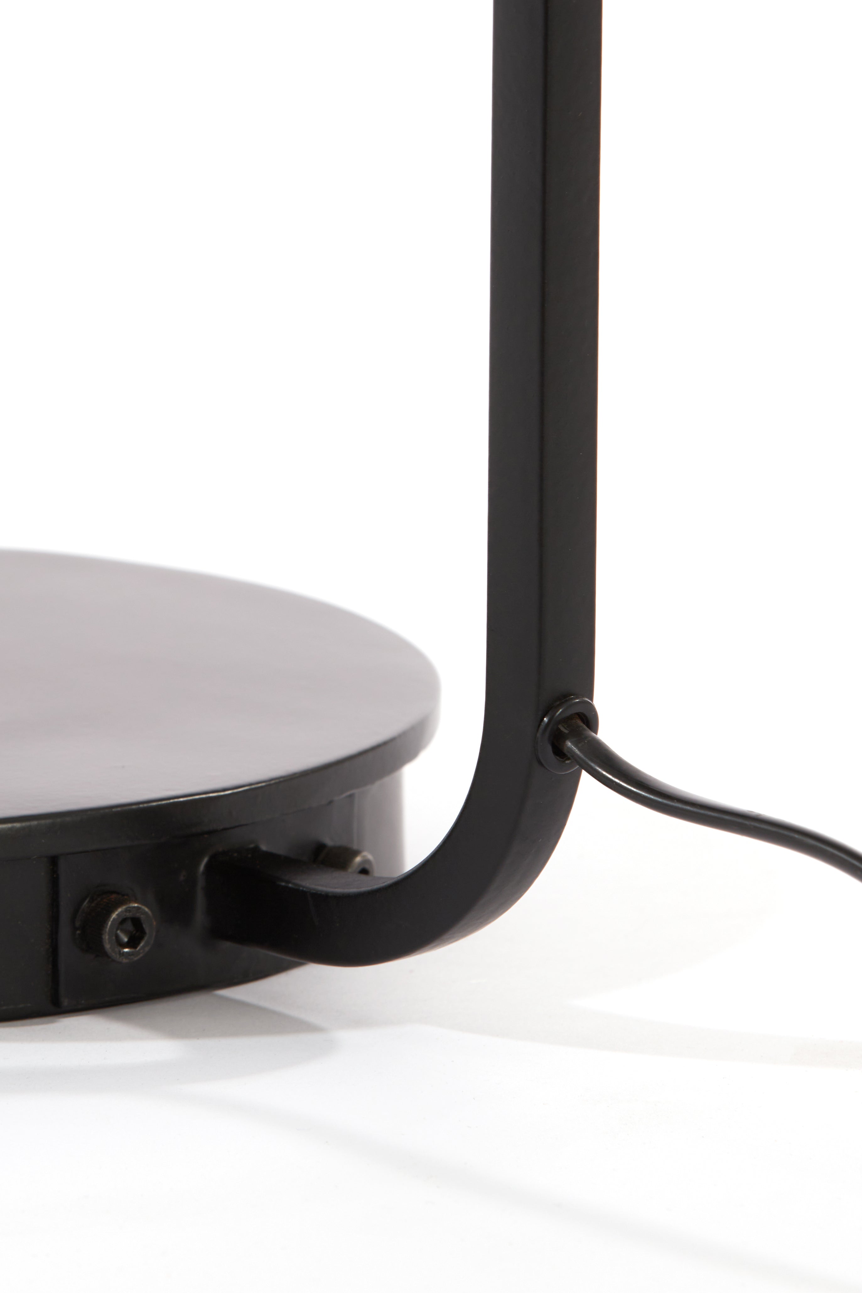 Pulah Natural Rattan & Black Table Lamp