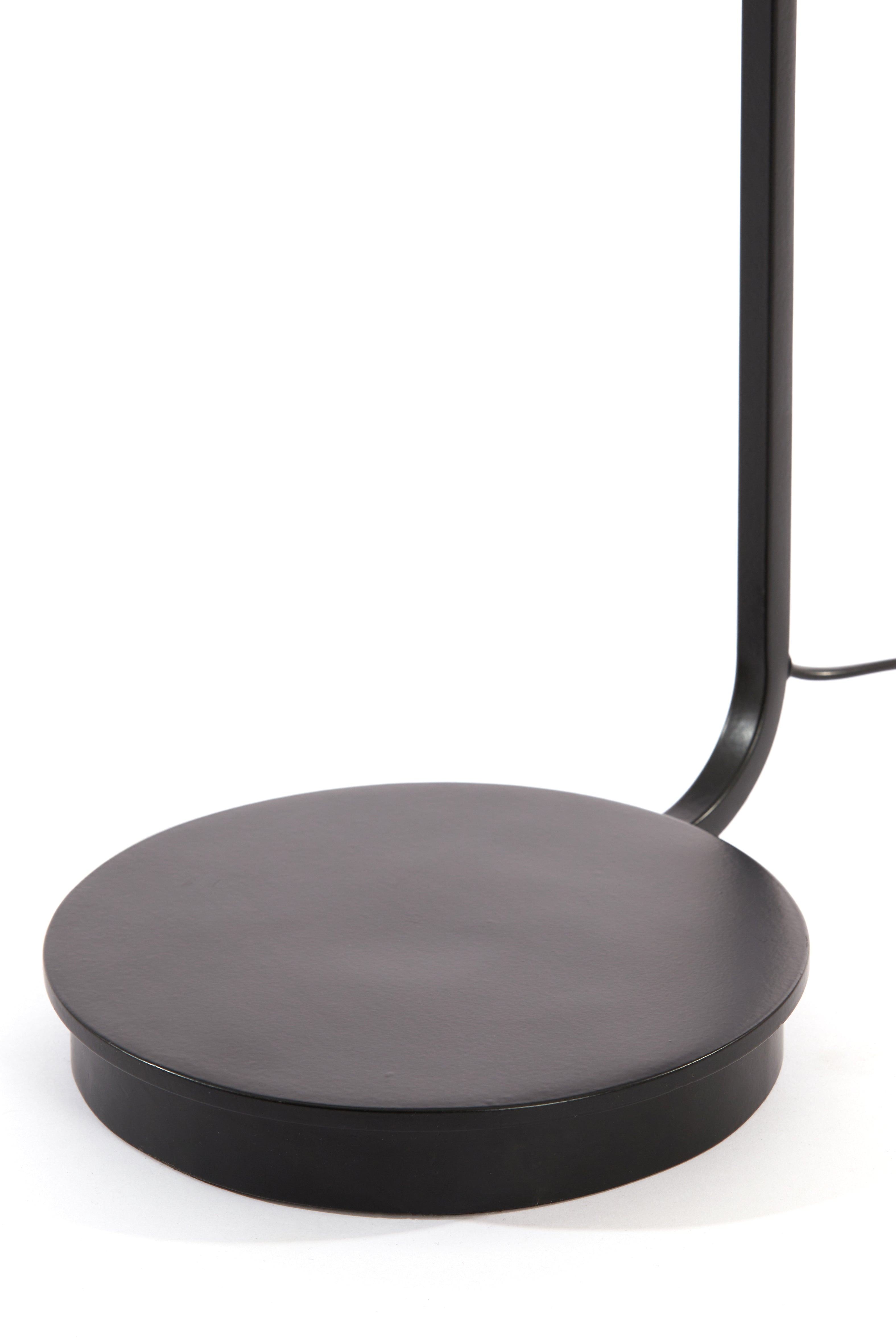 Pulah Natural Rattan & Black Table Lamp