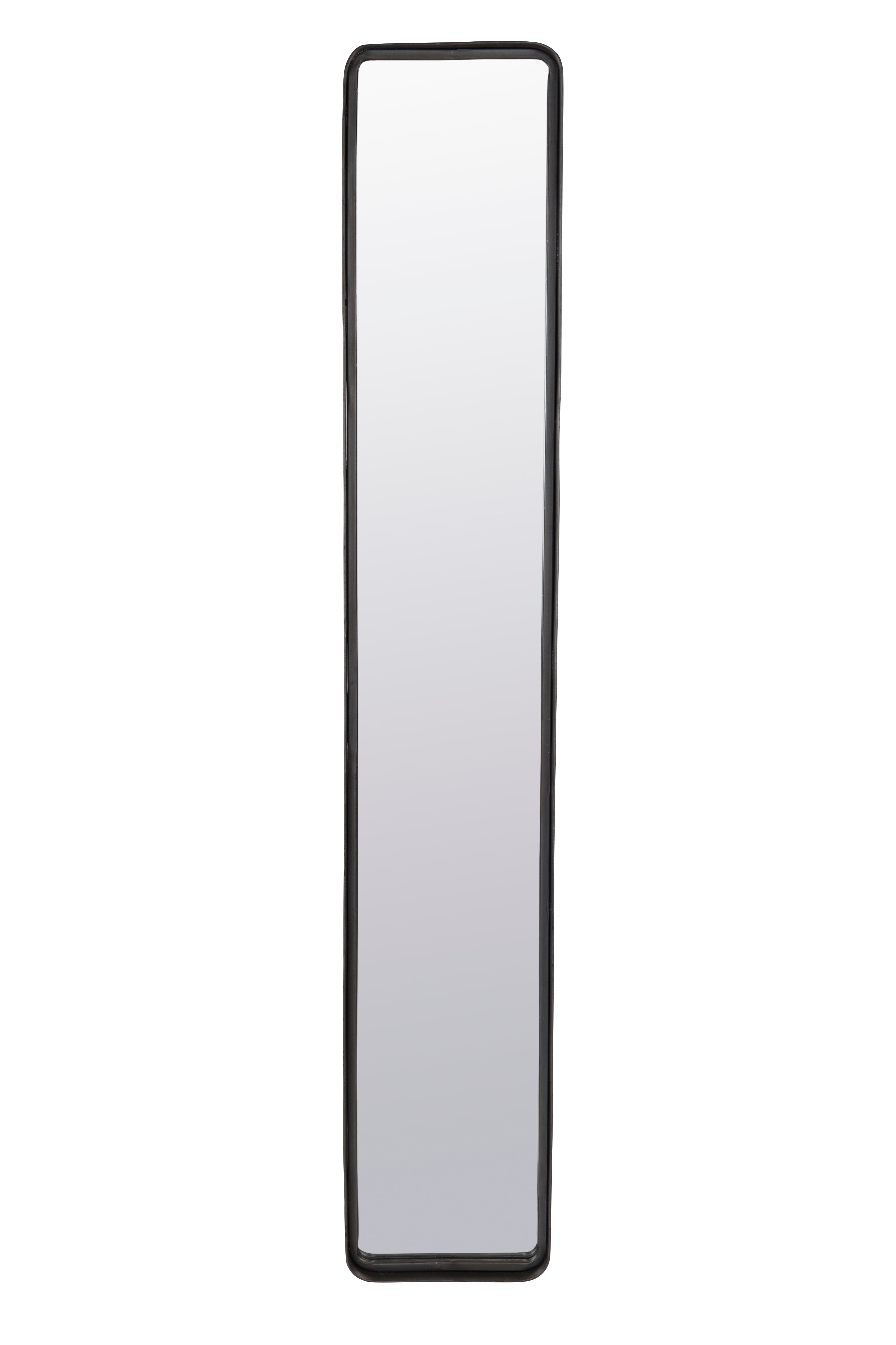 Blackbeam Narrow Framed Mirror - Jet Black