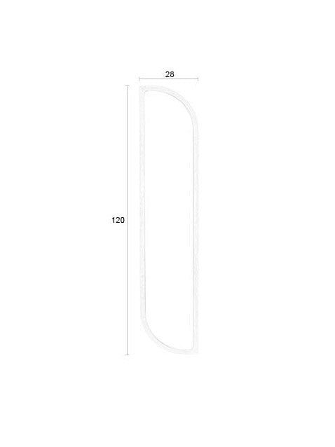 Nyko Rubberwood Mirror - Asymmetric Shape