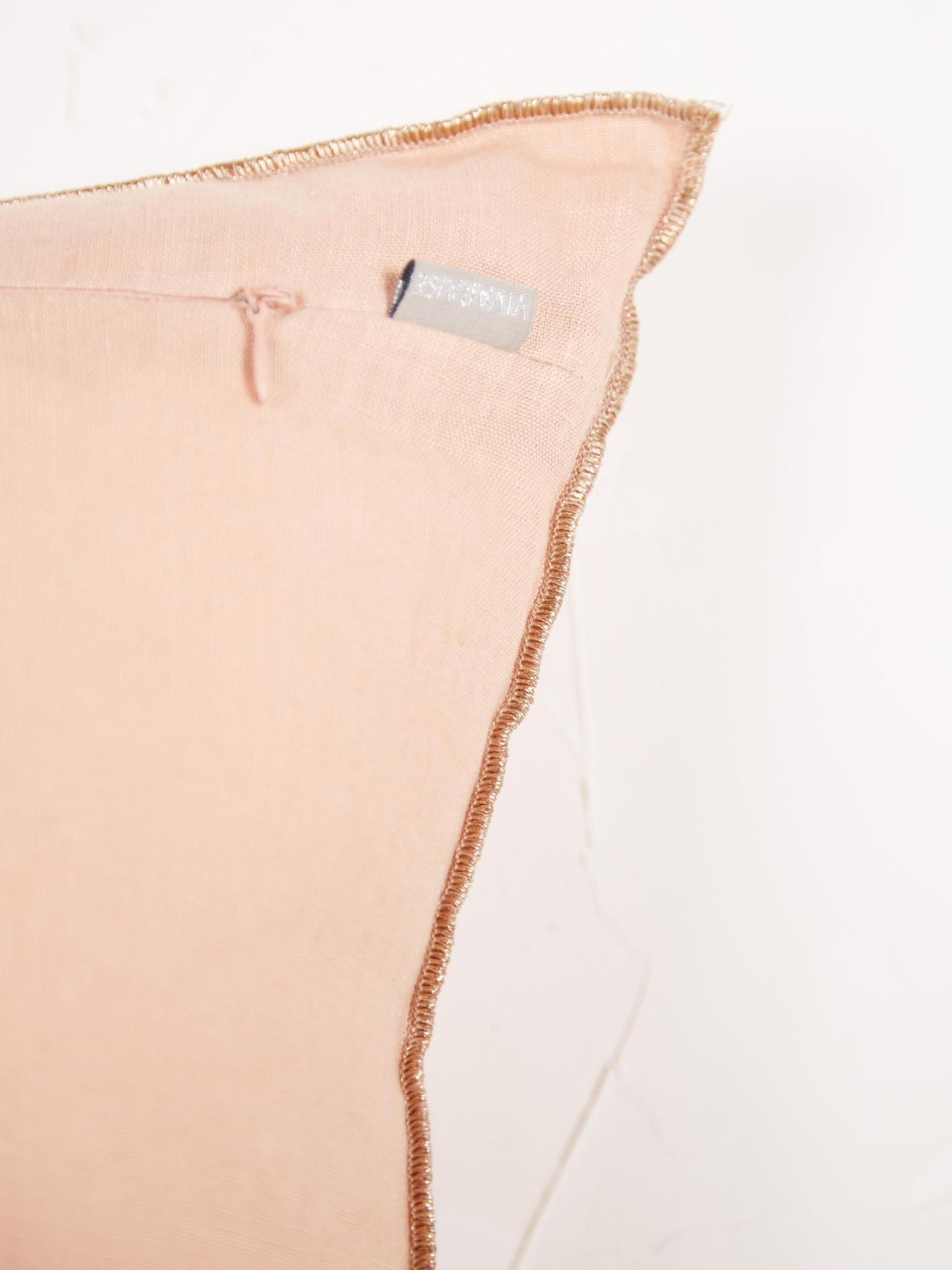 Zeff Celeste Linen 45x45cm Cushion - Sugared Plum