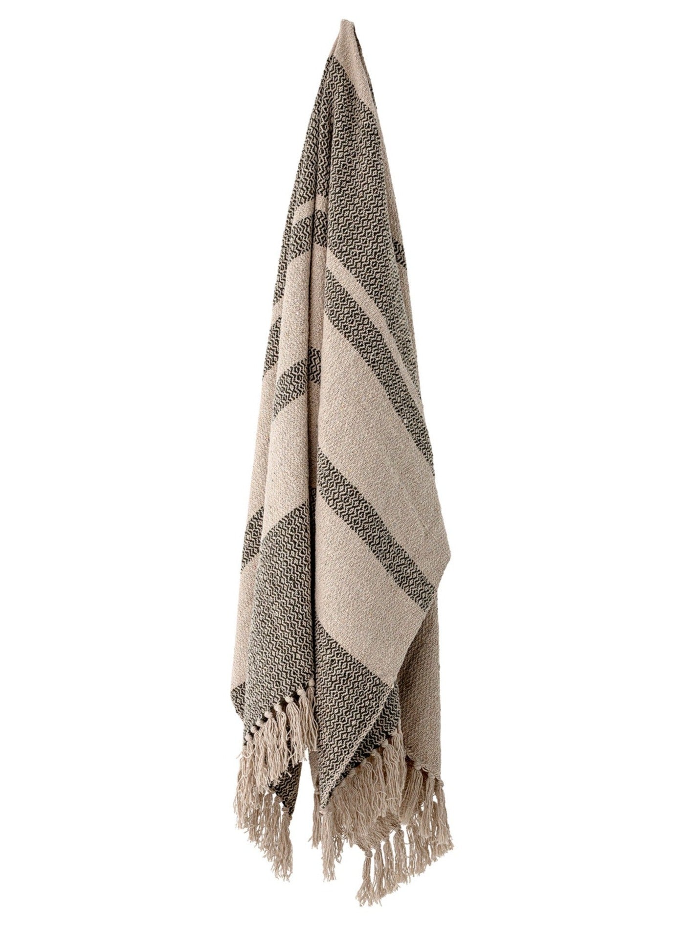 Fidan - Recycled Cotton Throw - Printed Green