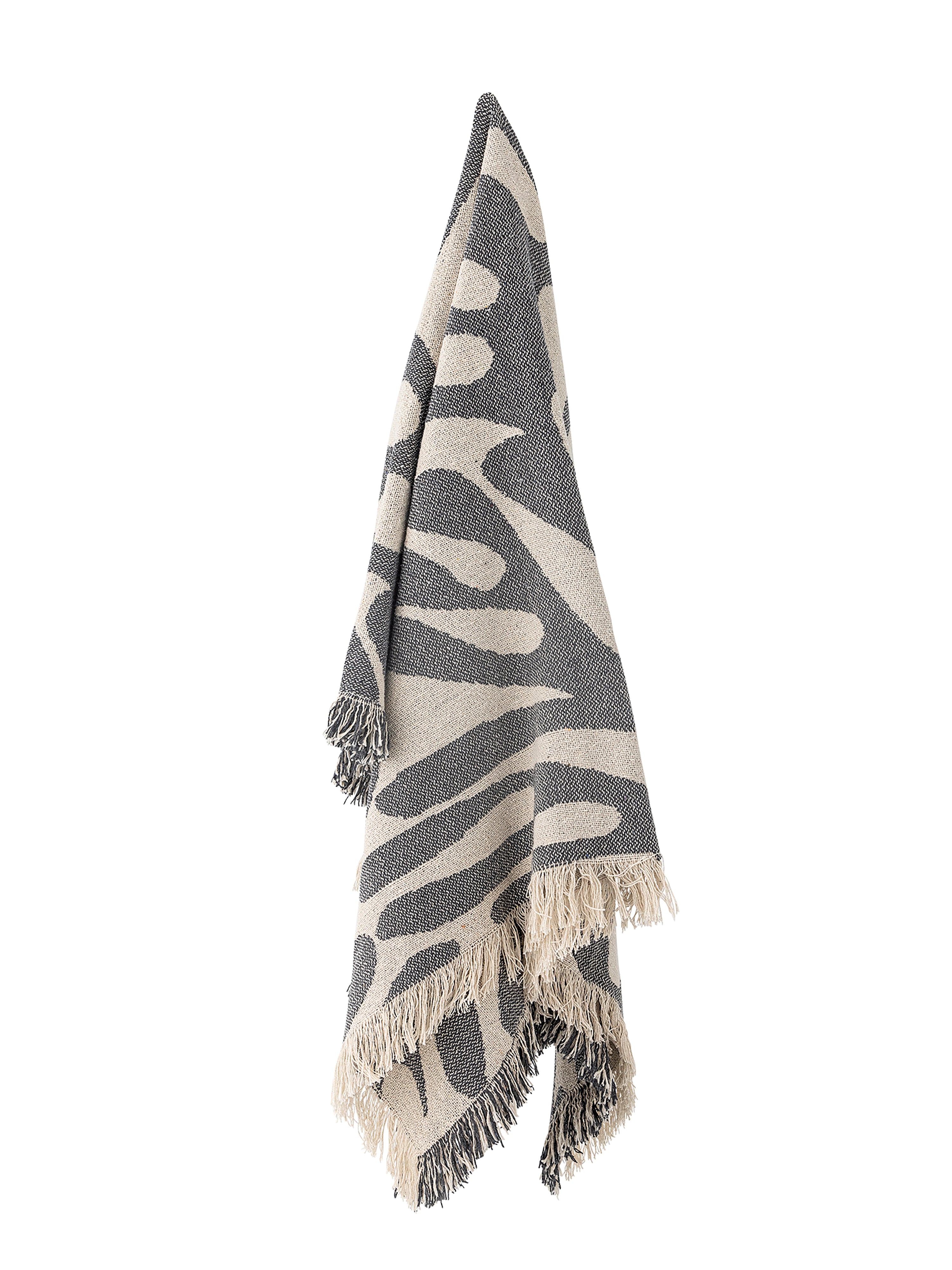 Alk Recycled Cotton Throw - Blue
