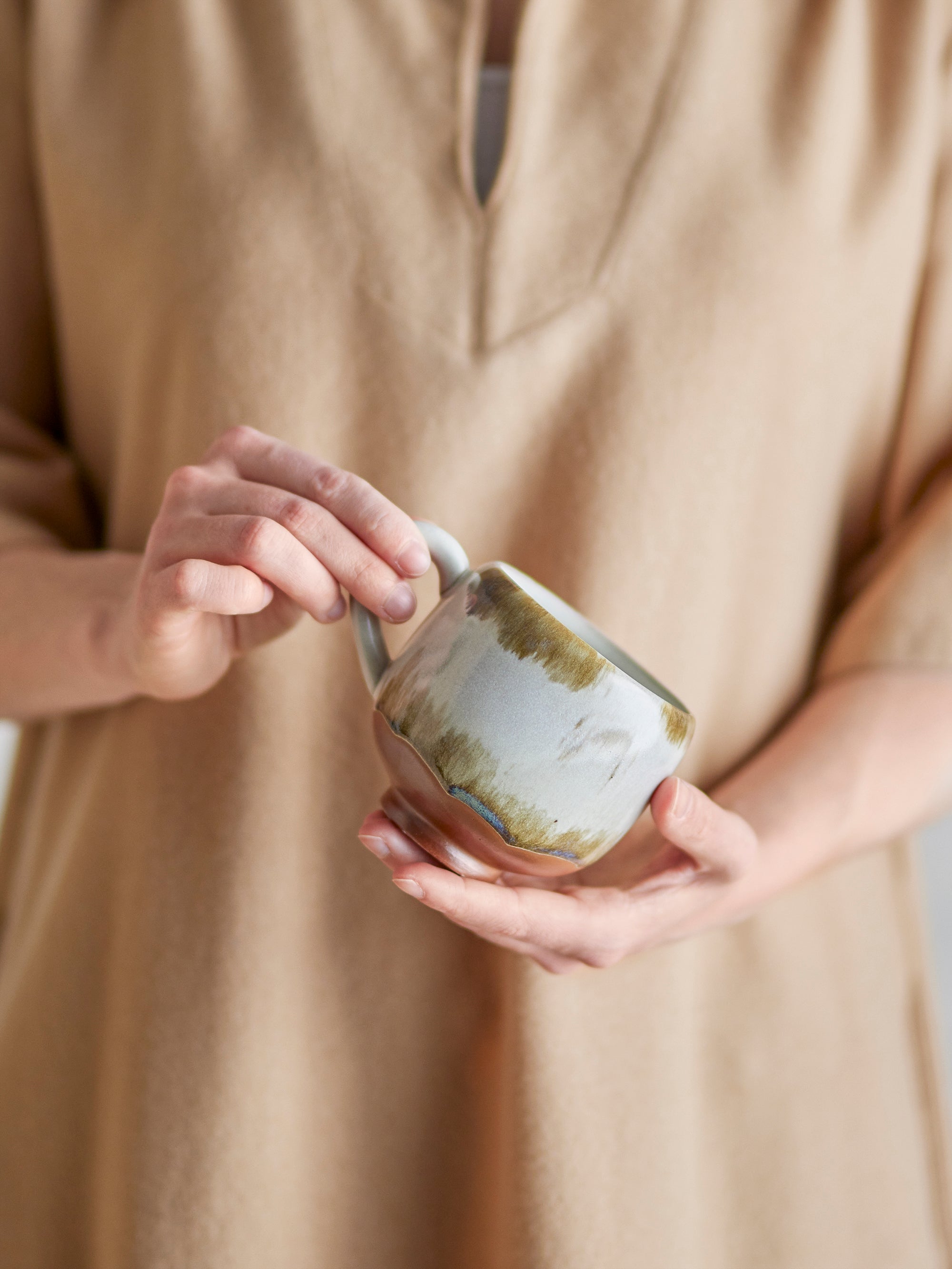 Jade Mug - Sage Tones - Stoneware