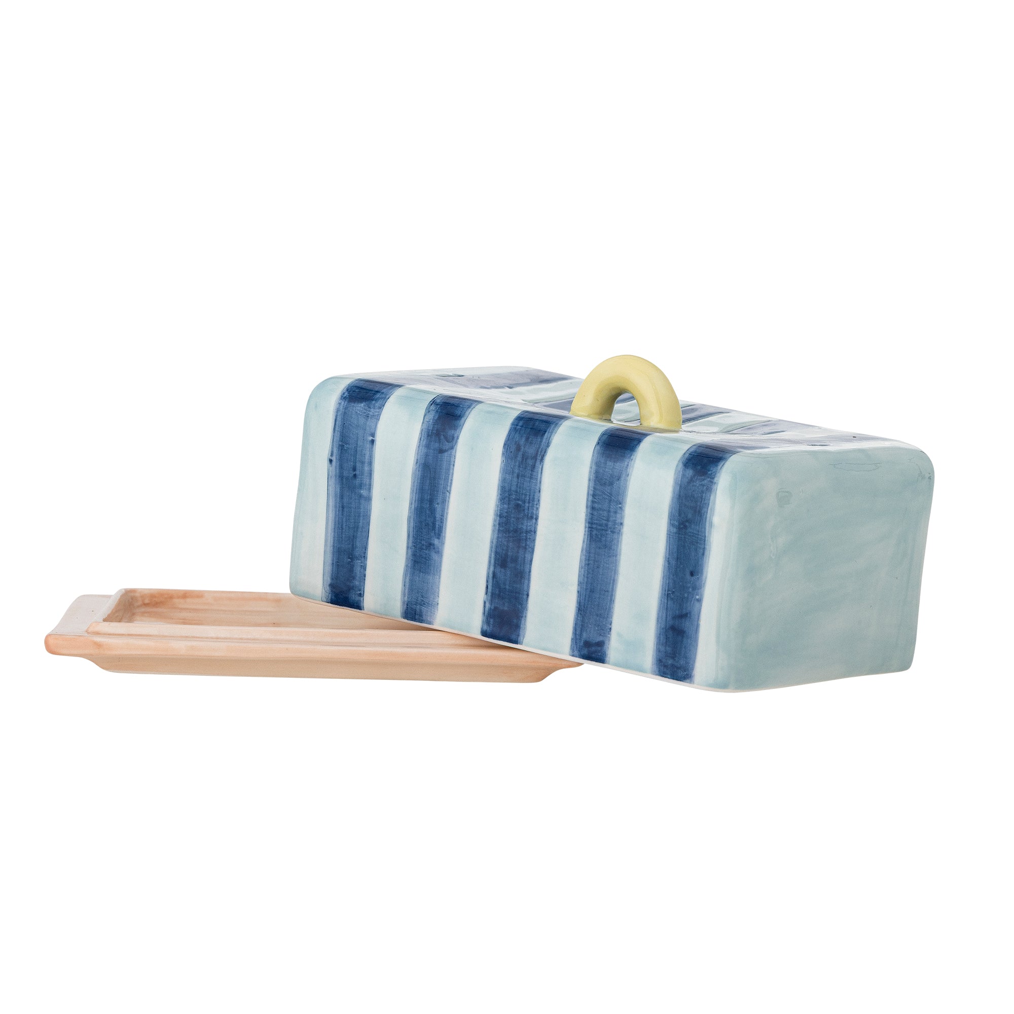 Phoenix Butter Box - Handpainted Striped - Stoneware