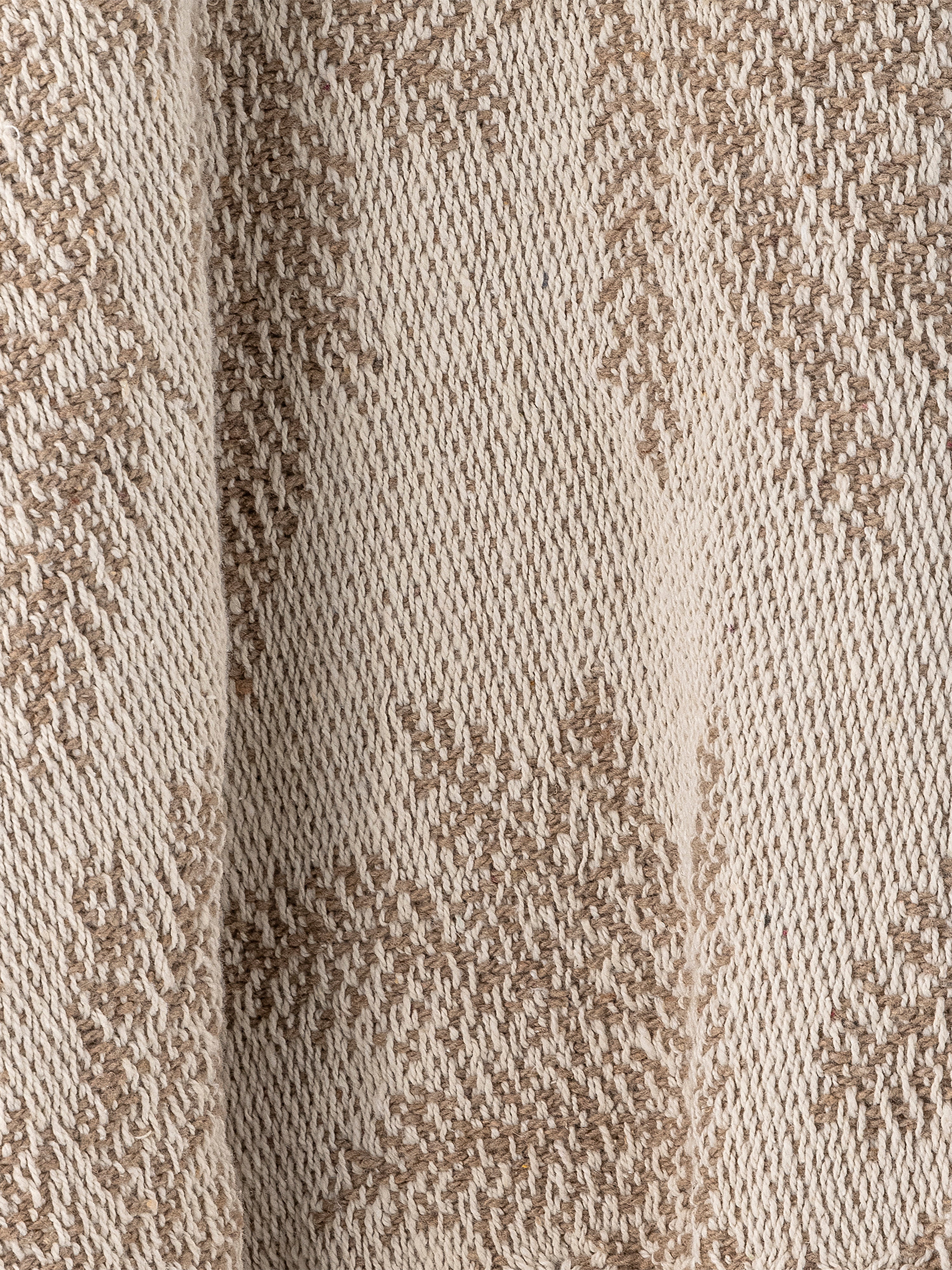 Gabriela - Recycled Cotton Throw - Taupe, Brown AUGUST