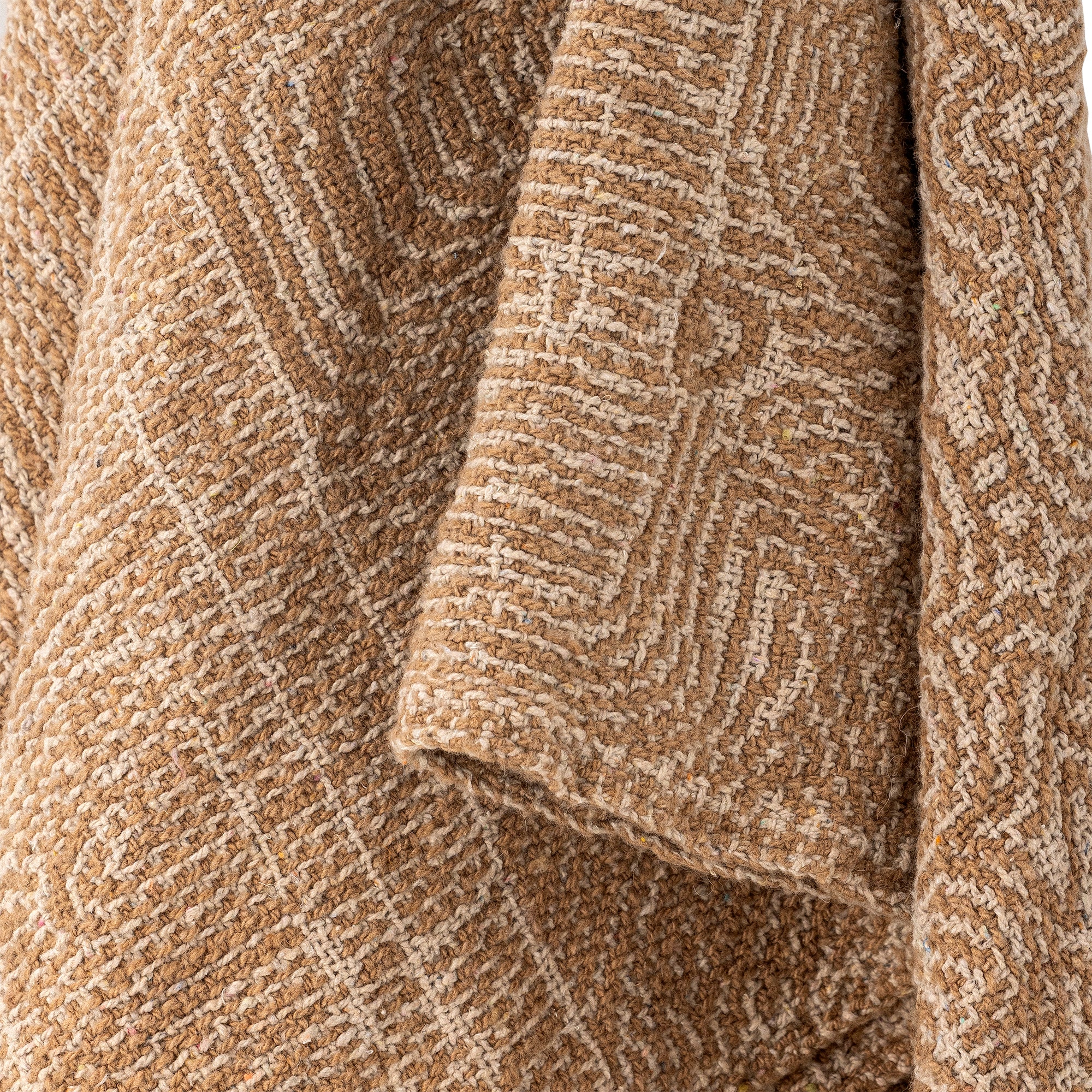 Bresso Throw - Brown - Recycled Cotton