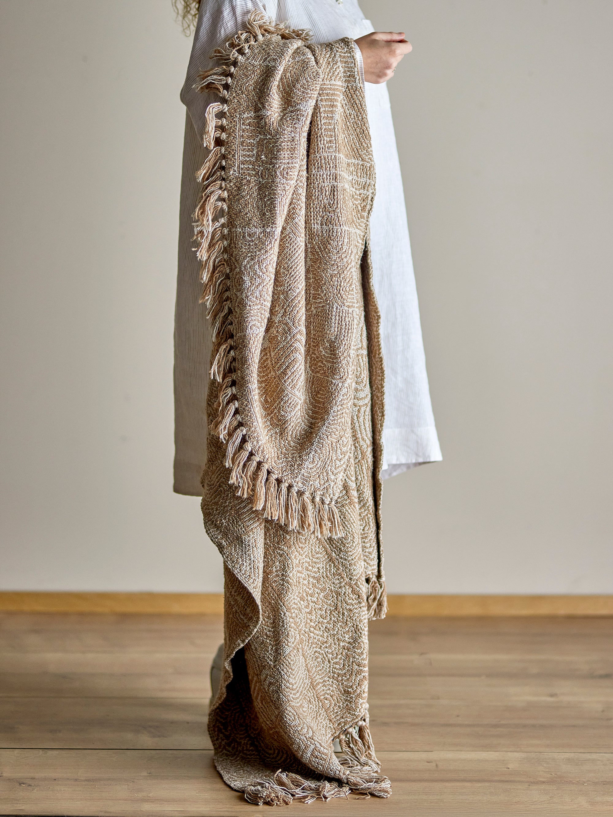 Bresso Throw - Brown - Recycled Cotton