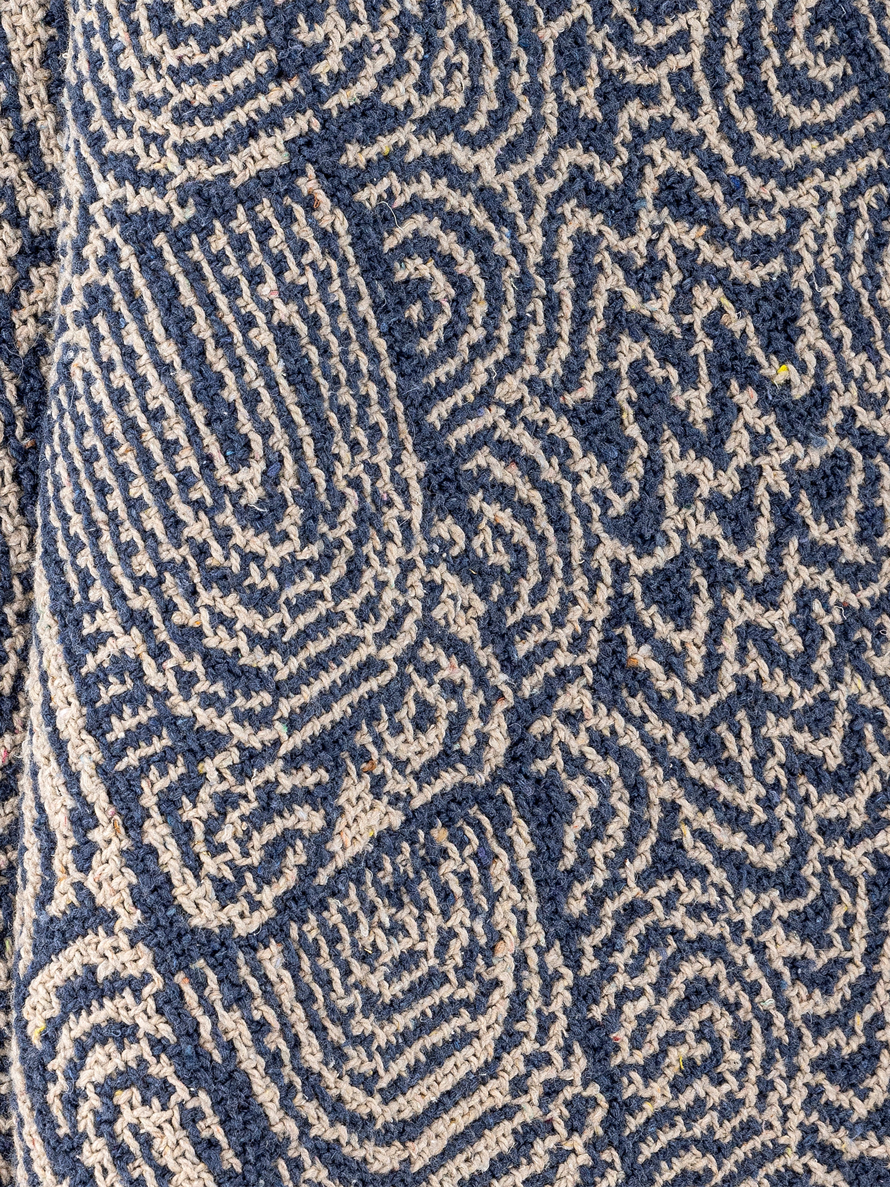 Bresso Throw - Blue - Recycled Cotton