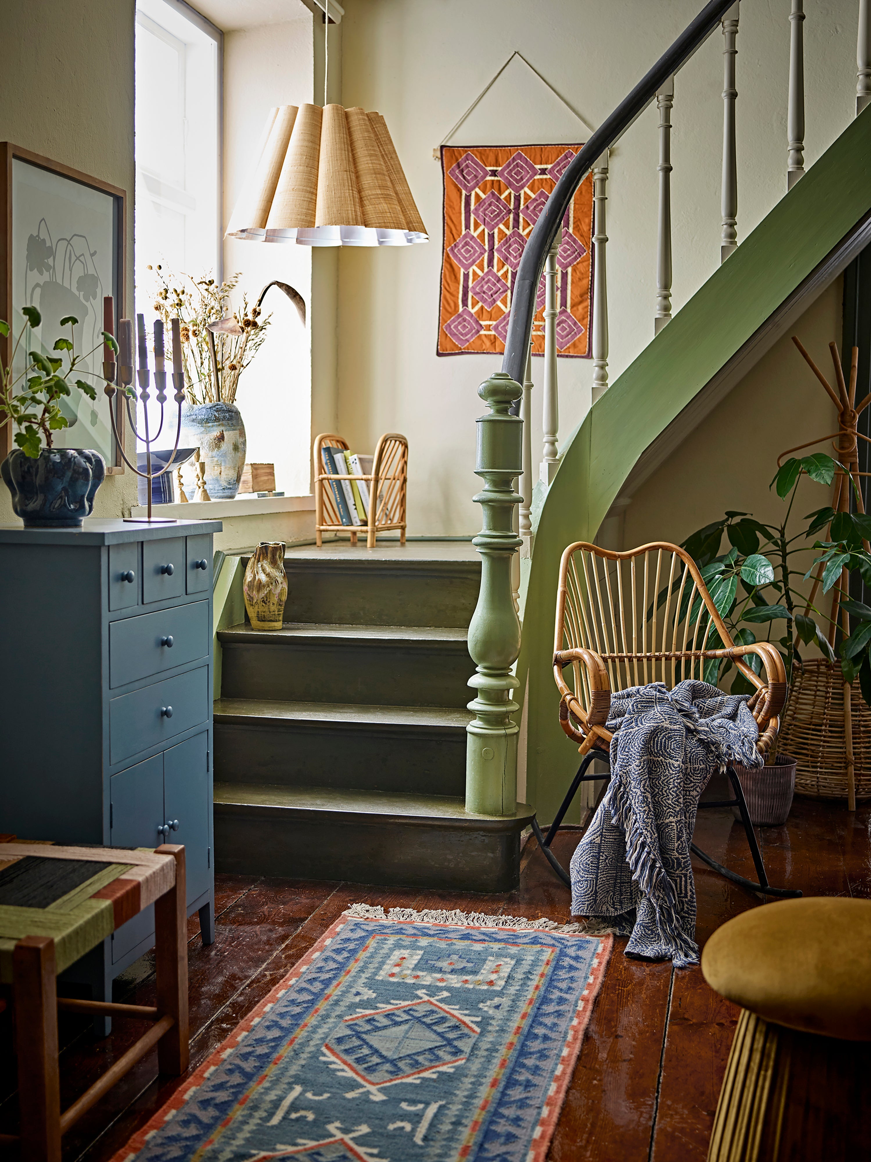 Bresso Throw - Blue - Recycled Cotton