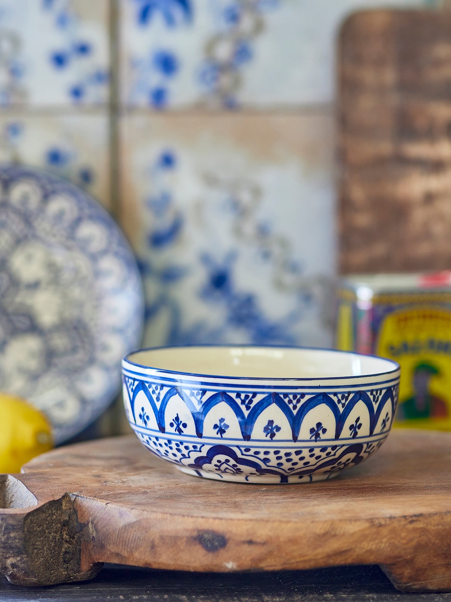 Karlie Bowl - Blue - Stoneware 15-6cm