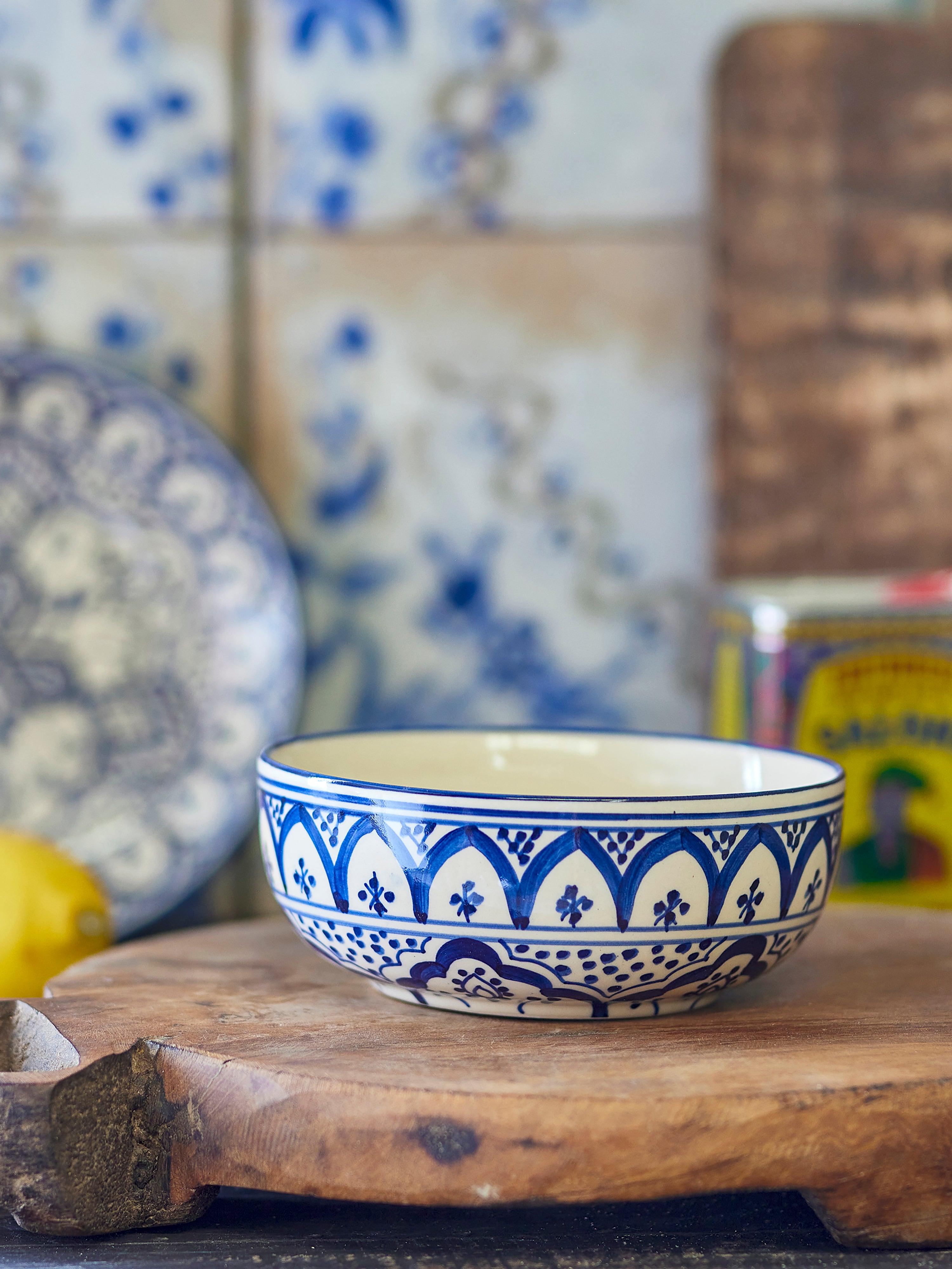 Karlie Bowl - Blue - Stoneware 15-6cm