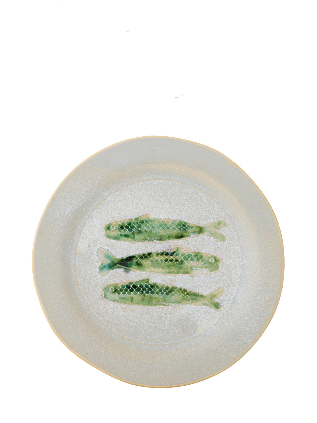 Hadden Plate - Painted Fish - Green