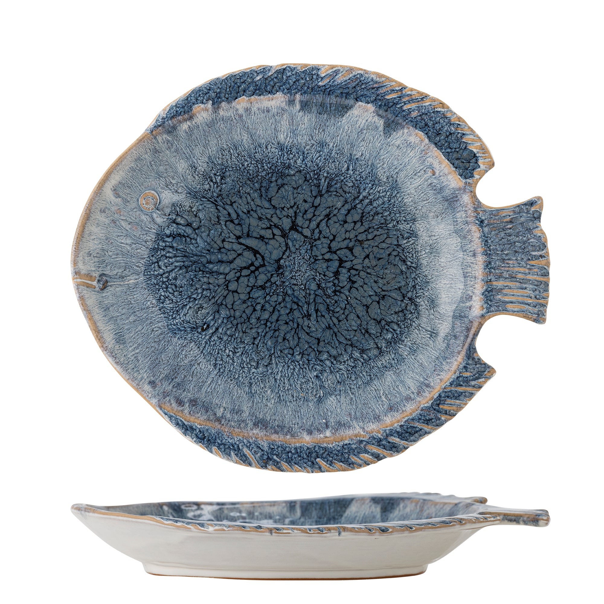 Fae Serving Plate - Blue - Stoneware