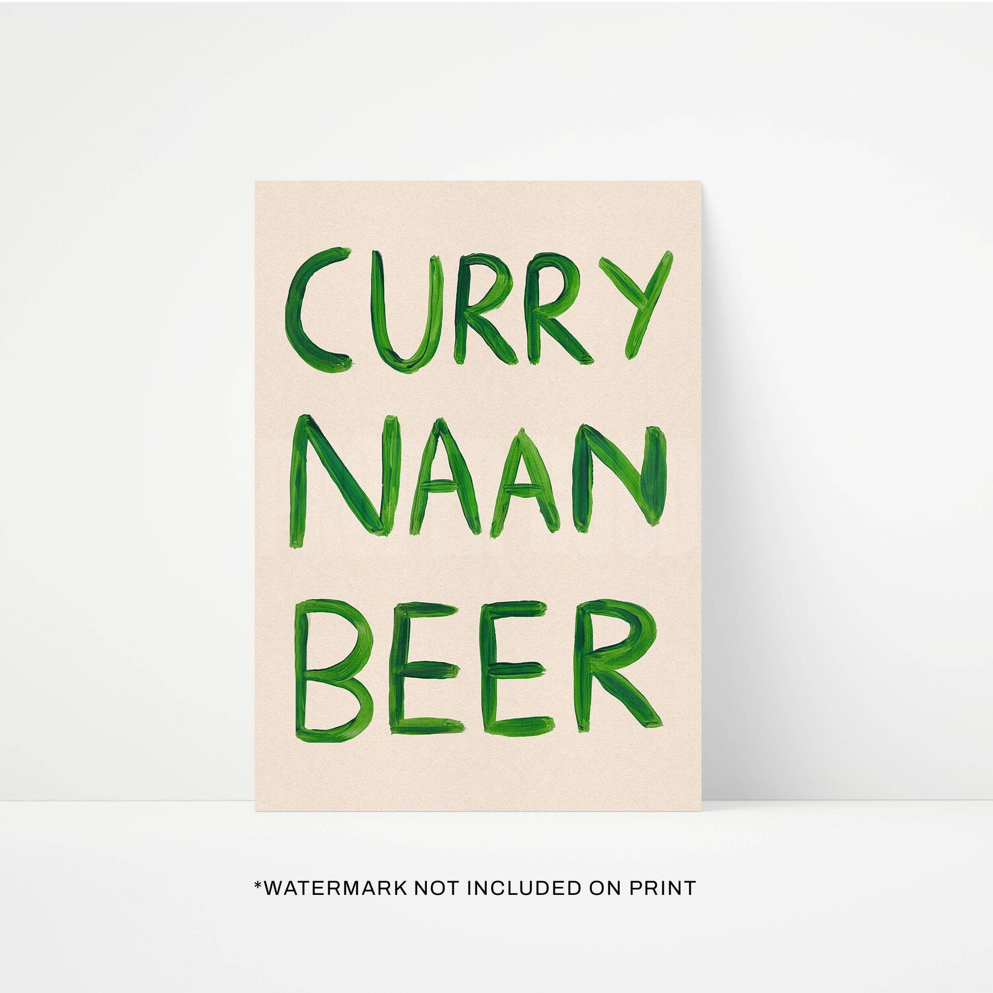 Curry Naan Beer Print - 2 Sizes Available