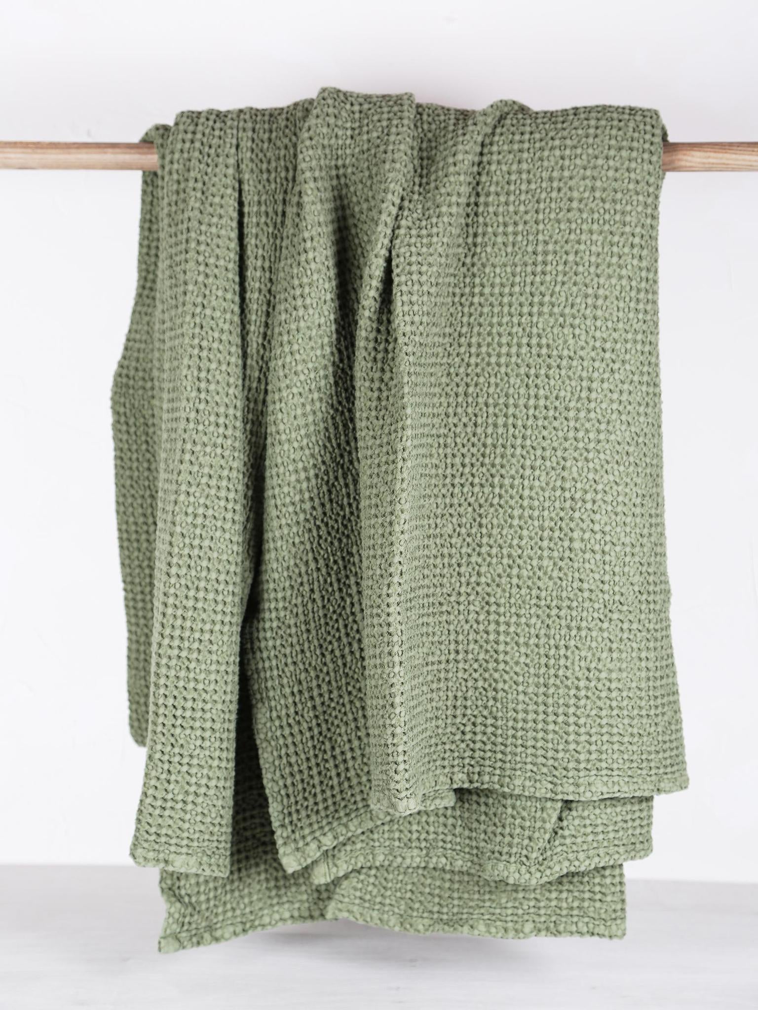 Maia Recycled Throw - Eucalyptus - 2 Sizes Available